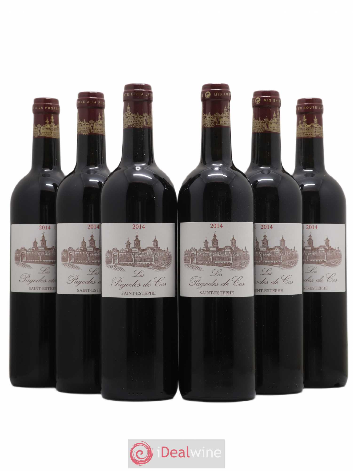Les Pagodes de Cos Second Vin 2014 - Posten von 6 Flaschen - 0