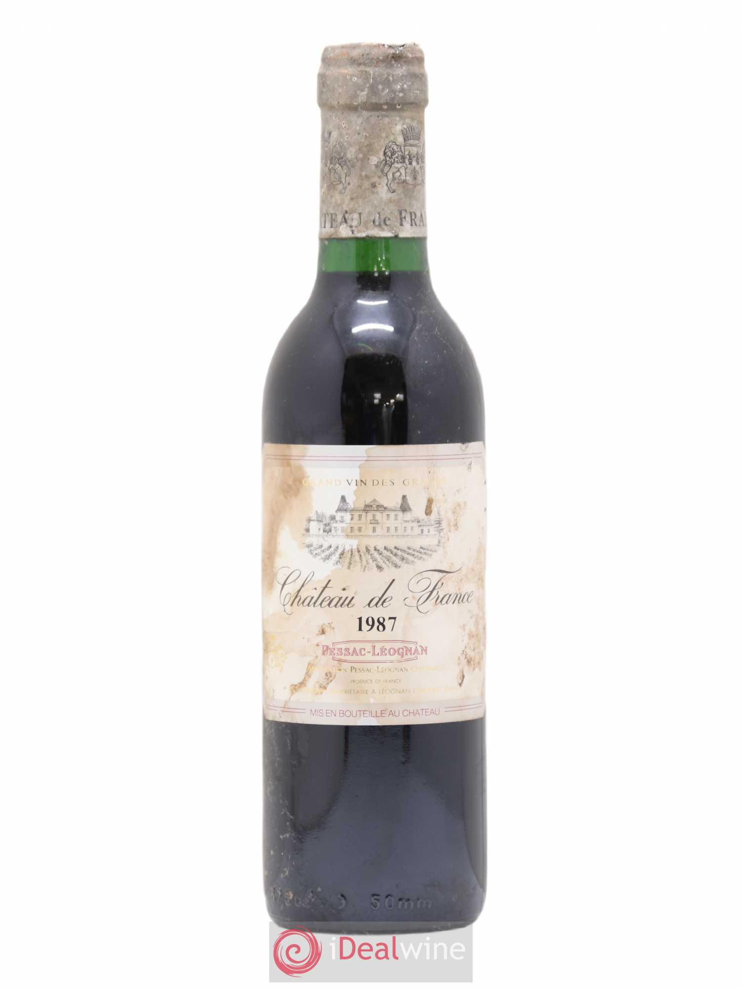 Bordeaux Château de France (sans prix de réserve) 1987 - Posten von 1 Demi-Flasche - 0