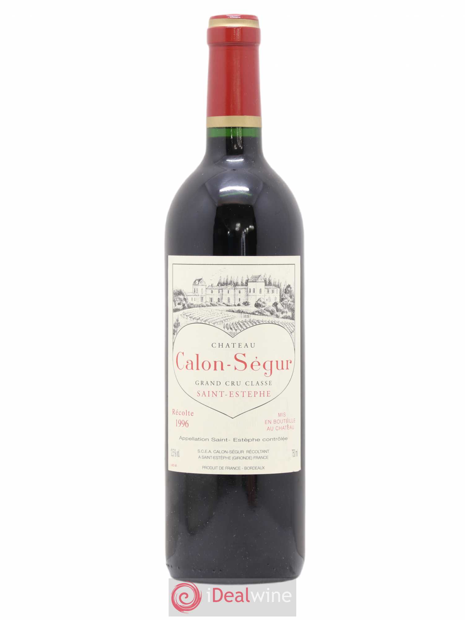 Château Calon Ségur 3ème Grand Cru Classé 1996 - Lot de 1 bouteille - 0