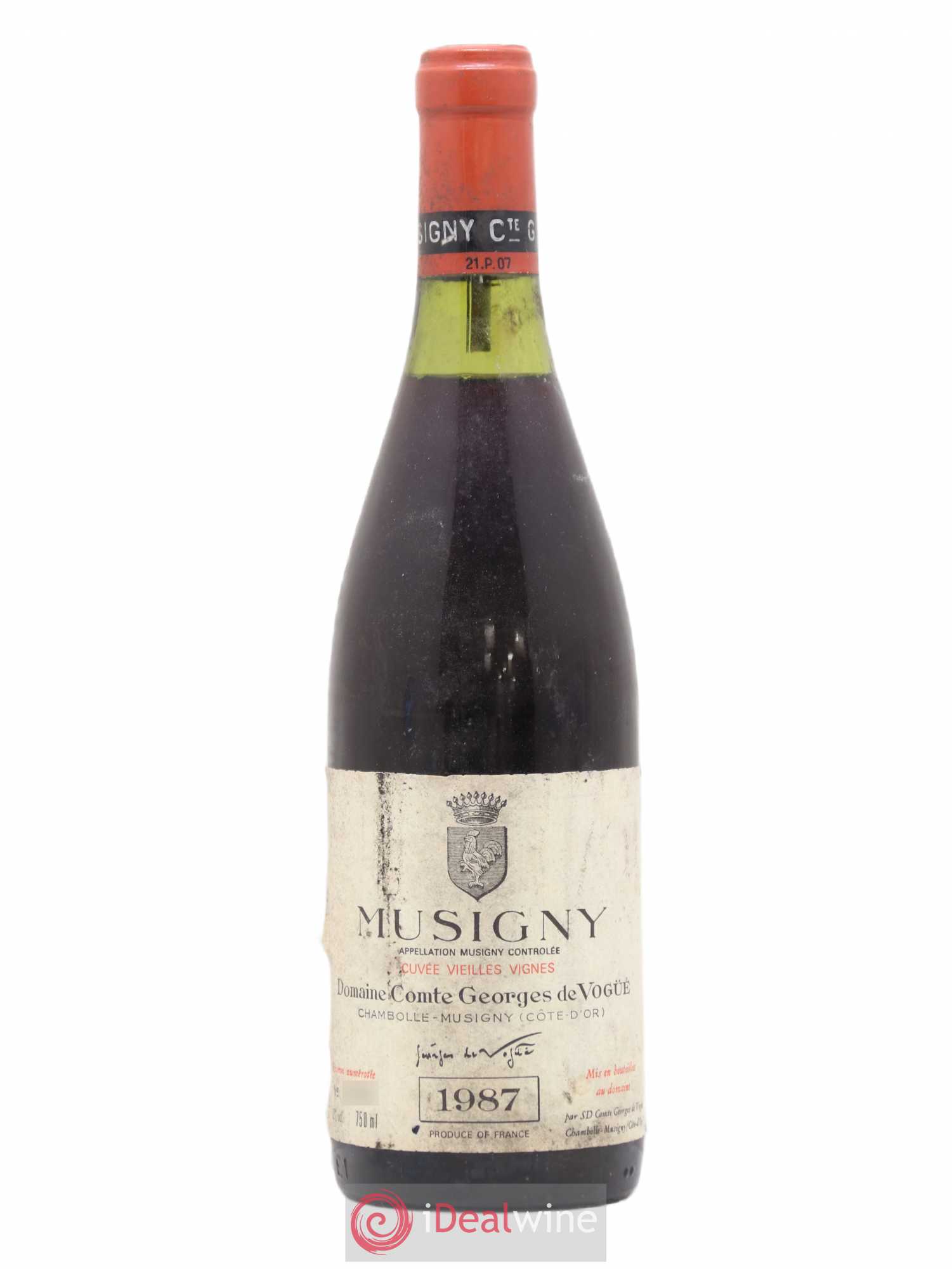 Musigny Grand Cru Cuvée Vieilles Vignes Comte Georges de Vogüé 1987 - Lot de 1 bouteille - 0