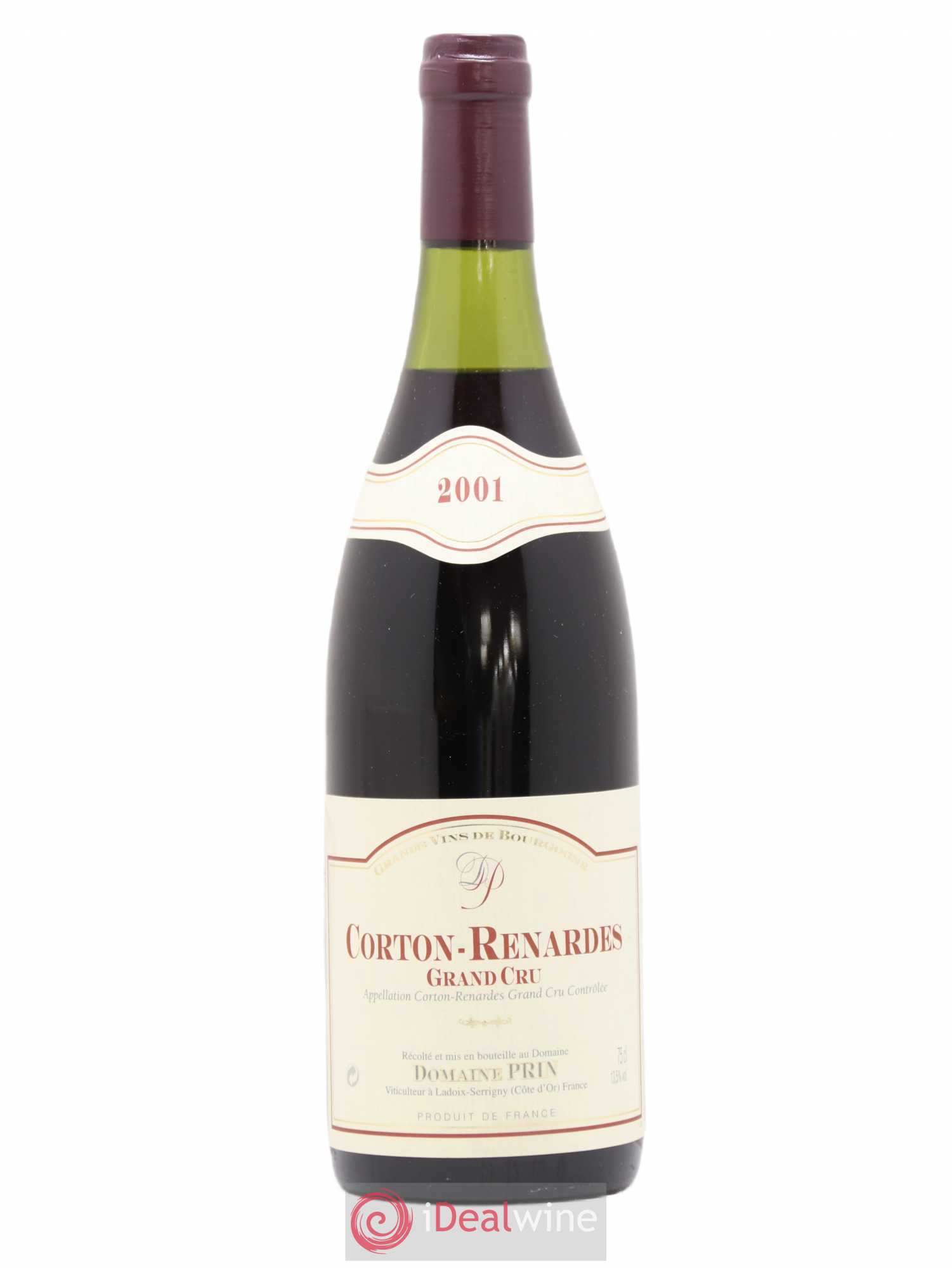 Corton Grand Cru Renardes domaine Prin 2001 - Posten von 1 Flasche - 0