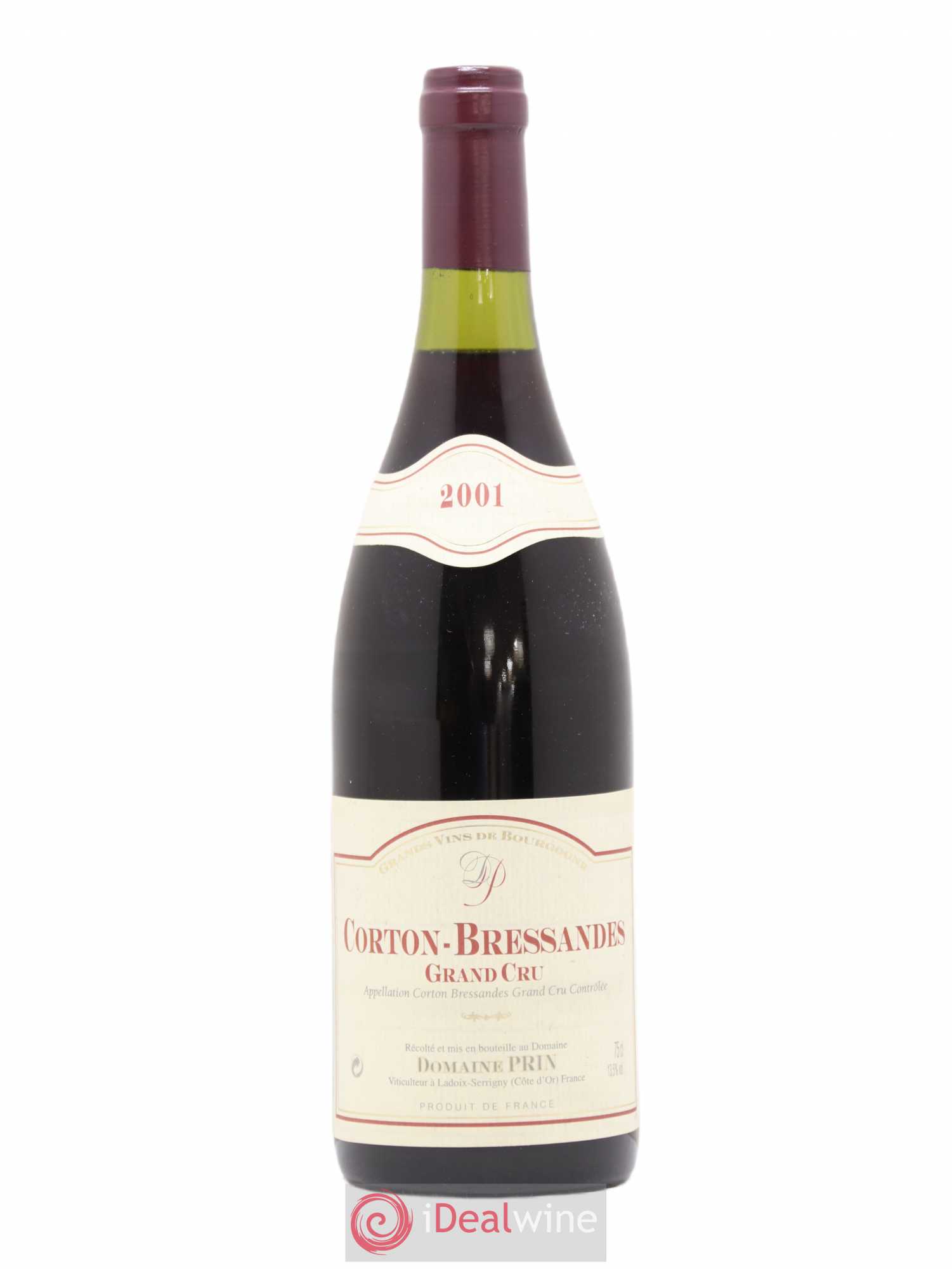 Corton Grand Cru Bressandes domaine Prin 2001 - Posten von 1 Flasche - 0