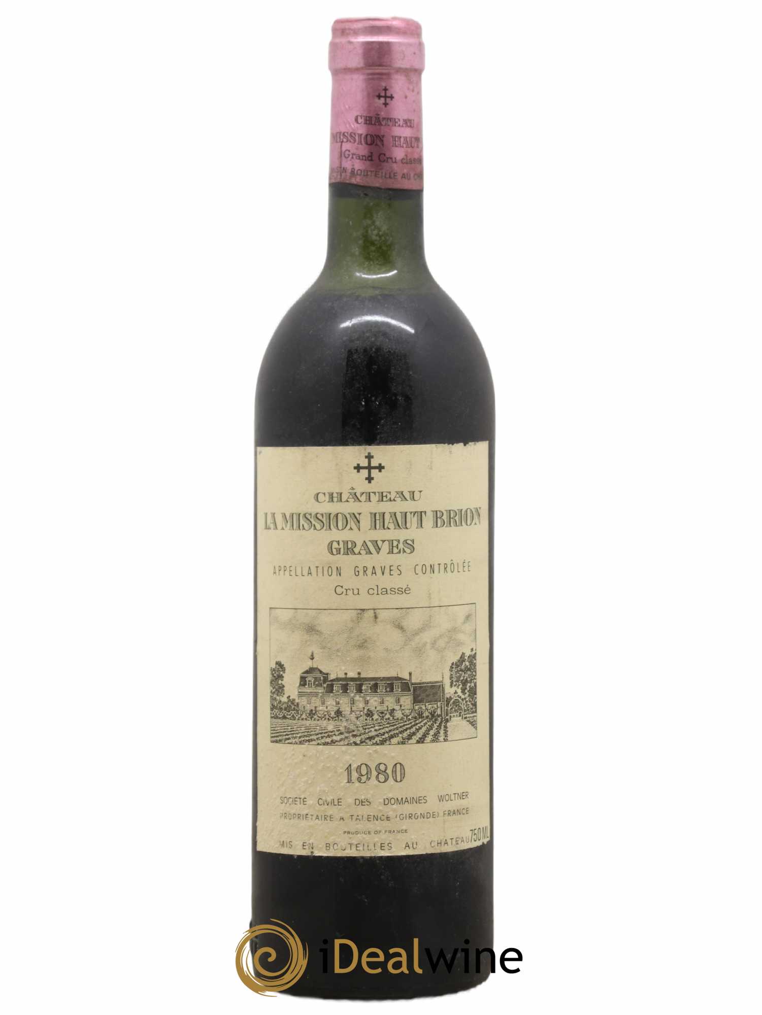 Château la Mission Haut-Brion Cru Classé de Graves 1980 - Lot de 1 bouteille - 0