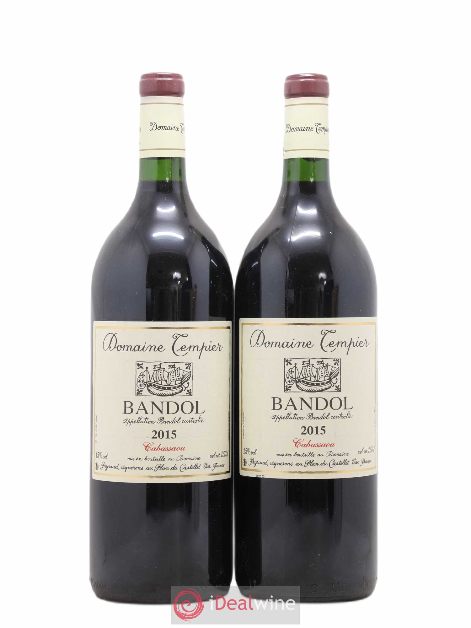 Bandol Domaine Tempier Cuvée Cabassaou Famille Peyraud 2015 - Lot de 2 magnums - 0
