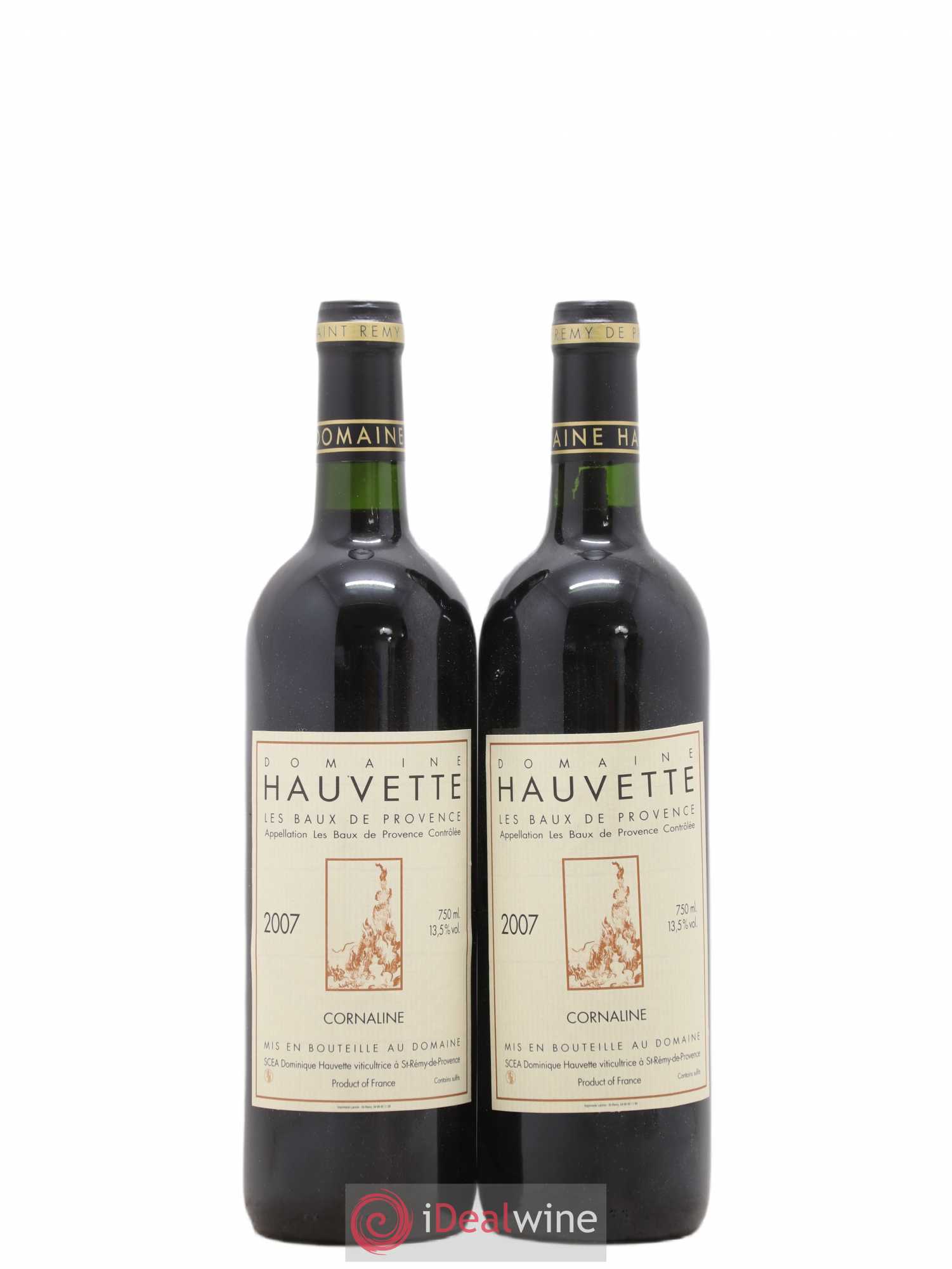 Baux de Provence Cornaline Hauvette (Domaine) 2007 - Lot de 2 bouteilles - 0
