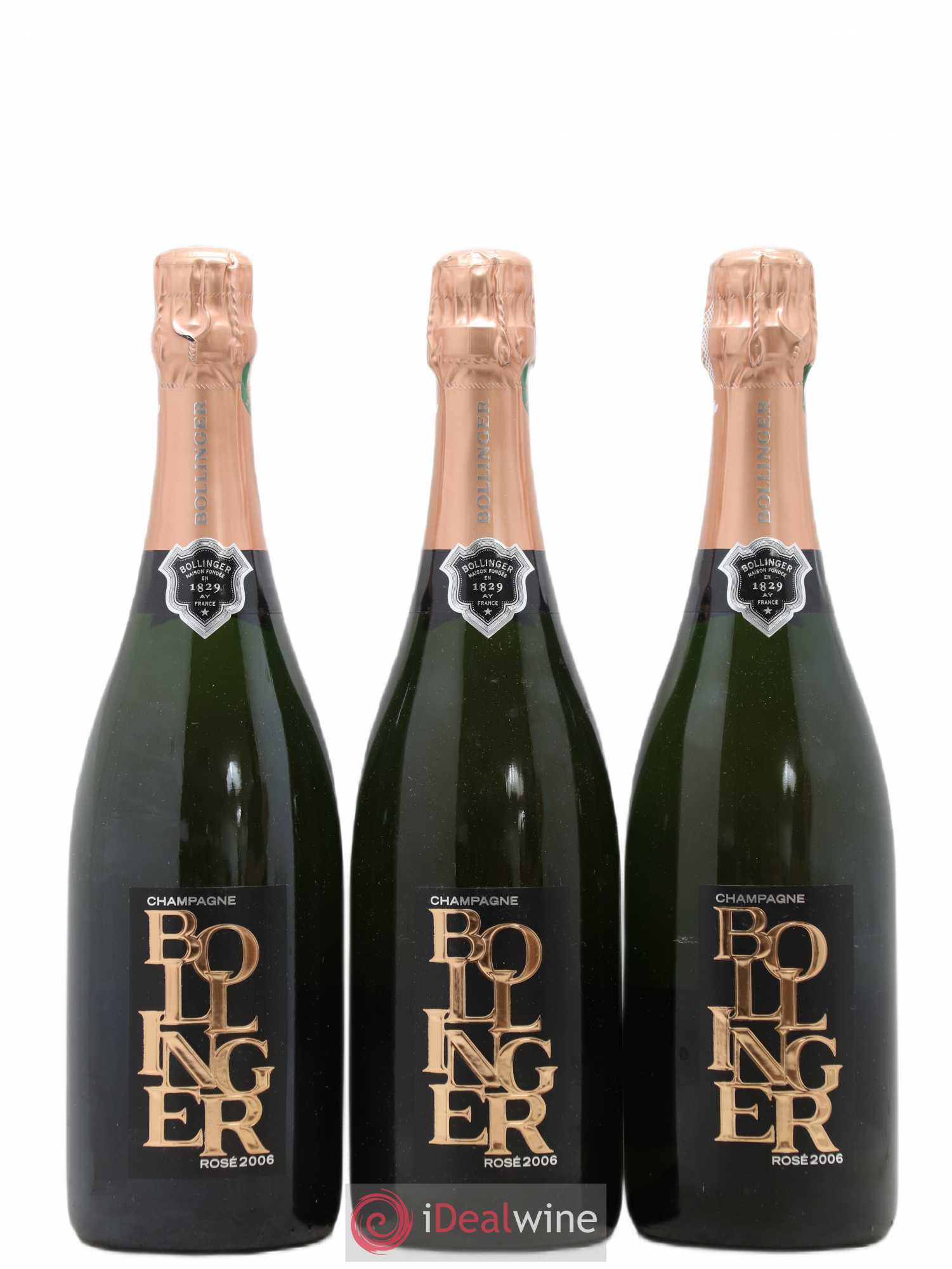 Rosé Brut Bollinger 2006 - Lot de 3 bouteilles - 0