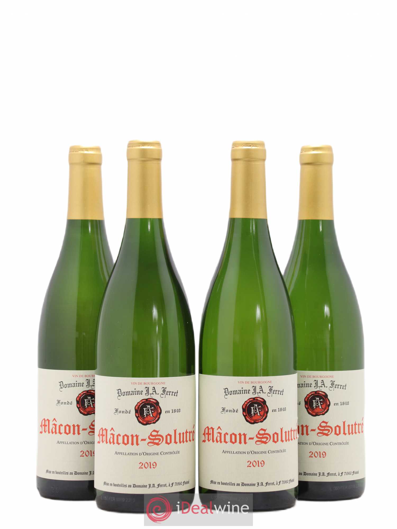 Mâcon-Solutré J.A. Ferret (Domaine) 2019 - Lot de 4 bouteilles - 0