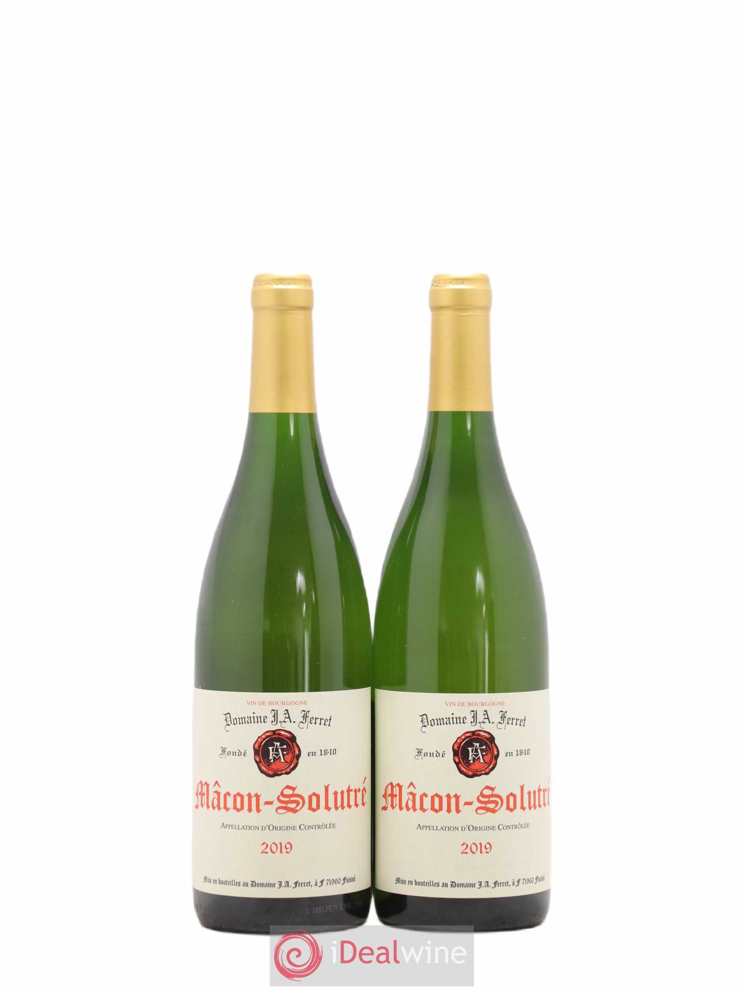 Mâcon-Solutré J.A. Ferret (Domaine) 2019 - Lot de 2 bouteilles - 0