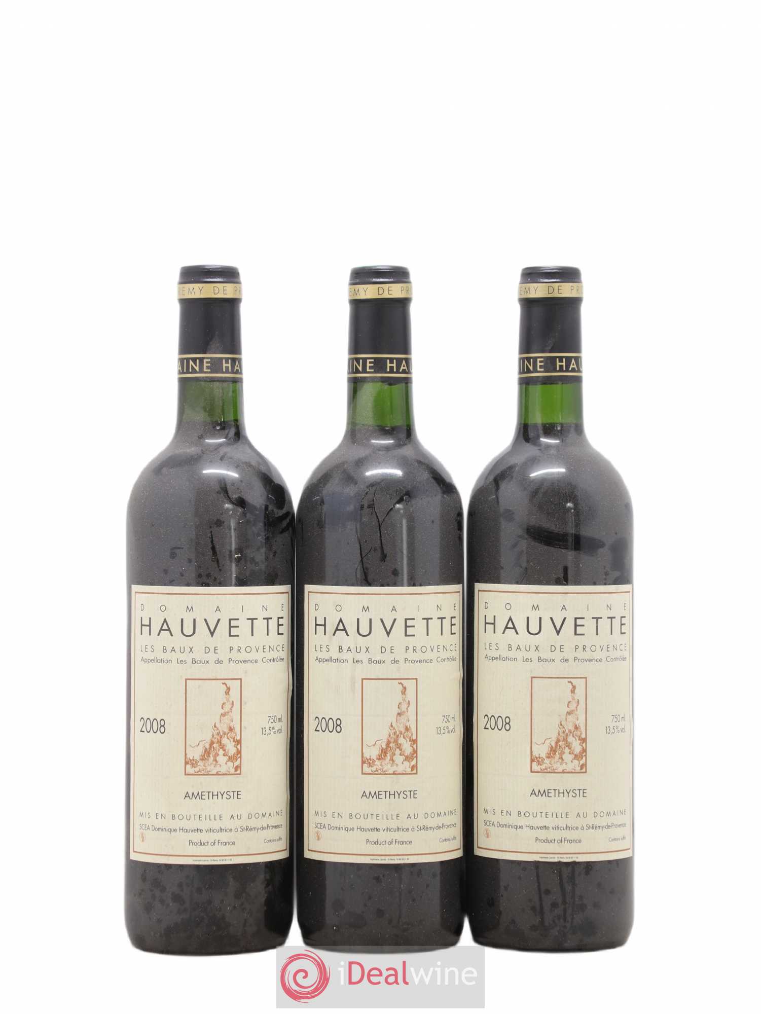 Baux de Provence Hauvette (Domaine) Améthyste 2008 - Lot de 3 bouteilles - 0