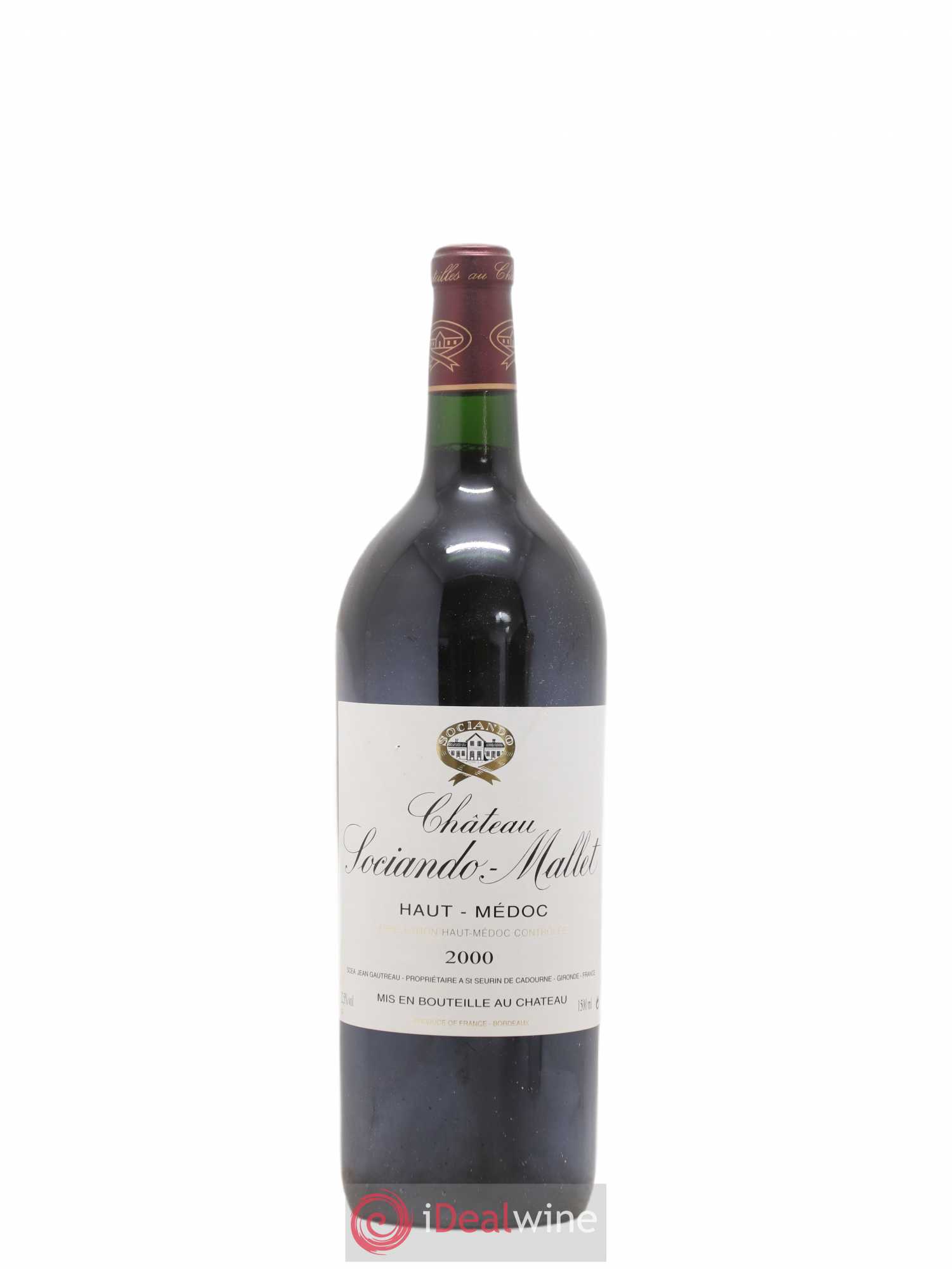 Château Sociando Mallet 2000 - Lot de 1 magnum - 0