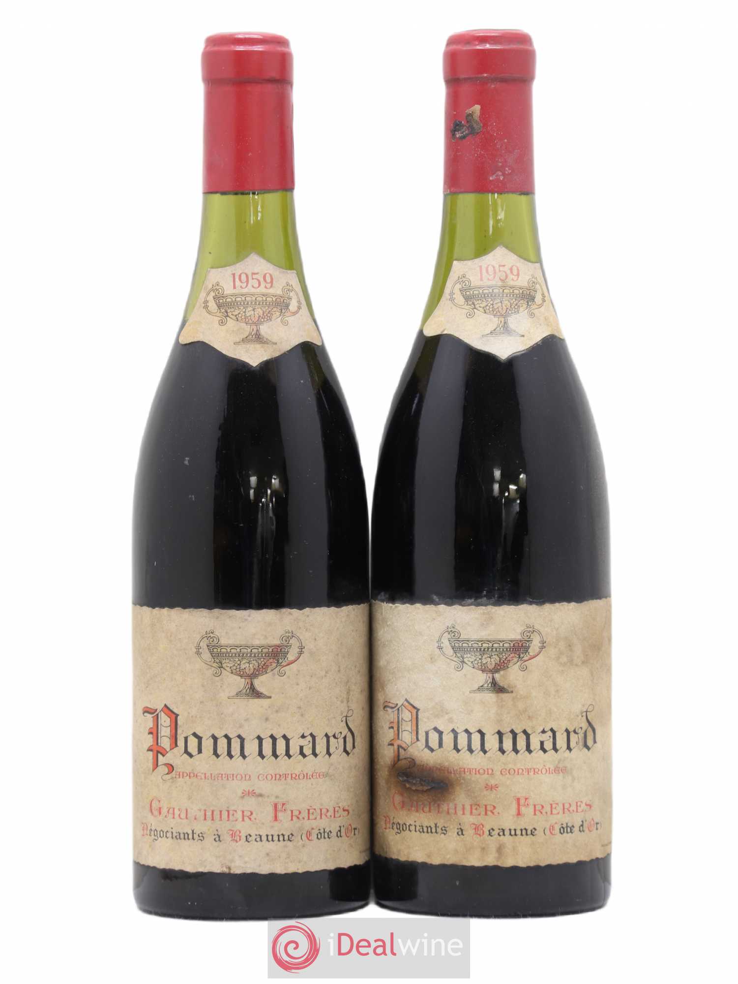 Pommard Gauthier Frères 1959 - Lot de 2 bouteilles - 0