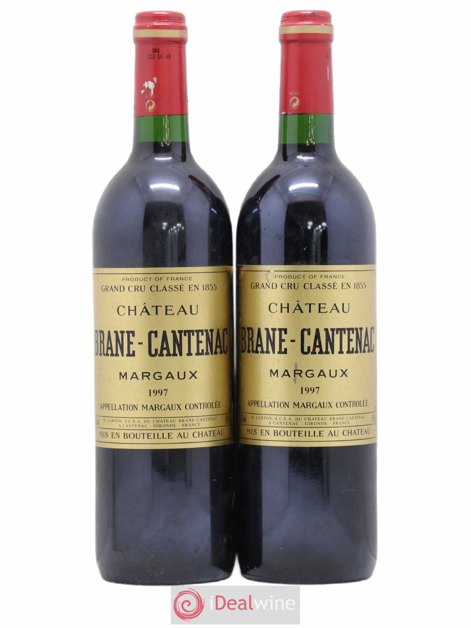 Château Brane Cantenac 2ème Grand Cru Classé 1997 - Lot de 2 bouteilles - 0