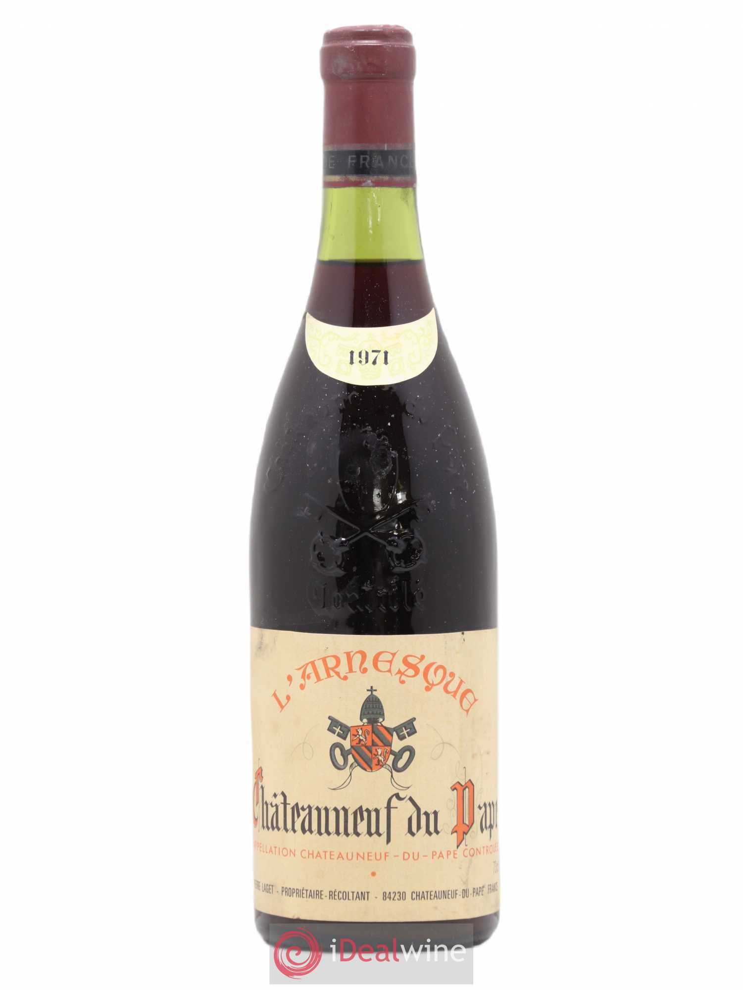 Châteauneuf-du-Pape L'Arnesque domaine Pierre Lager 1971 - Posten von 1 Flasche - 0