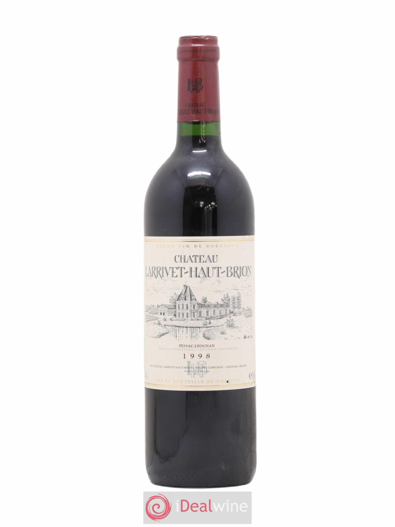 Château Larrivet Haut-Brion 1998 - Lot de 1 bouteille - 0