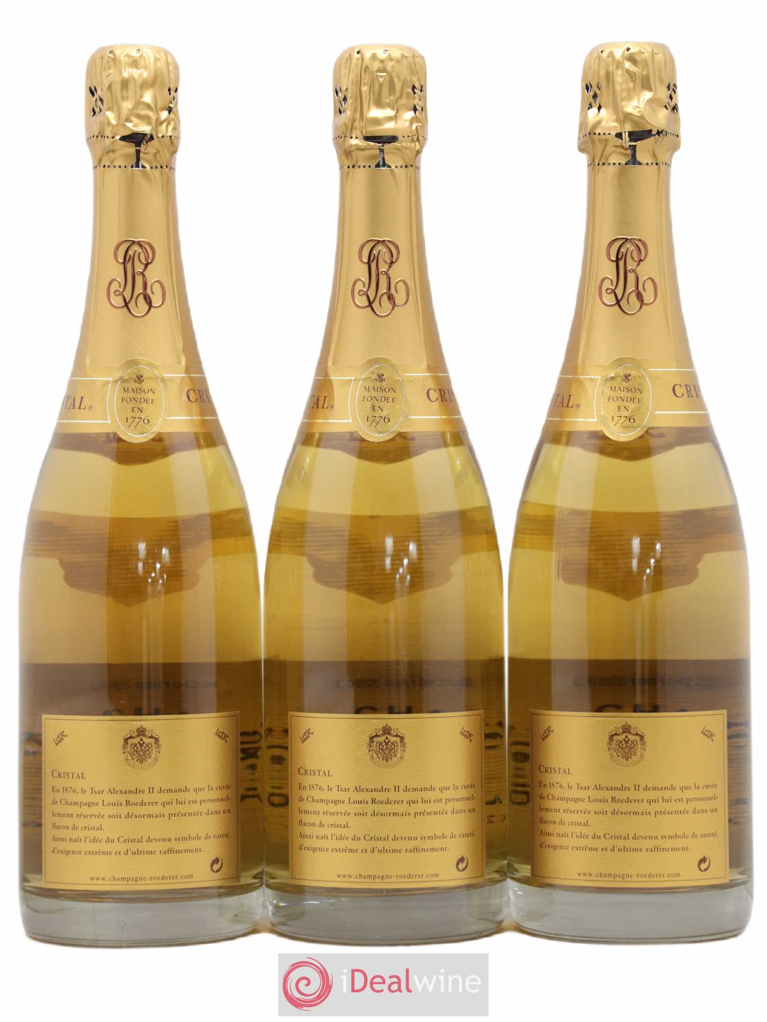 Cristal Louis Roederer 1997 - Lot de 3 bouteilles - 1