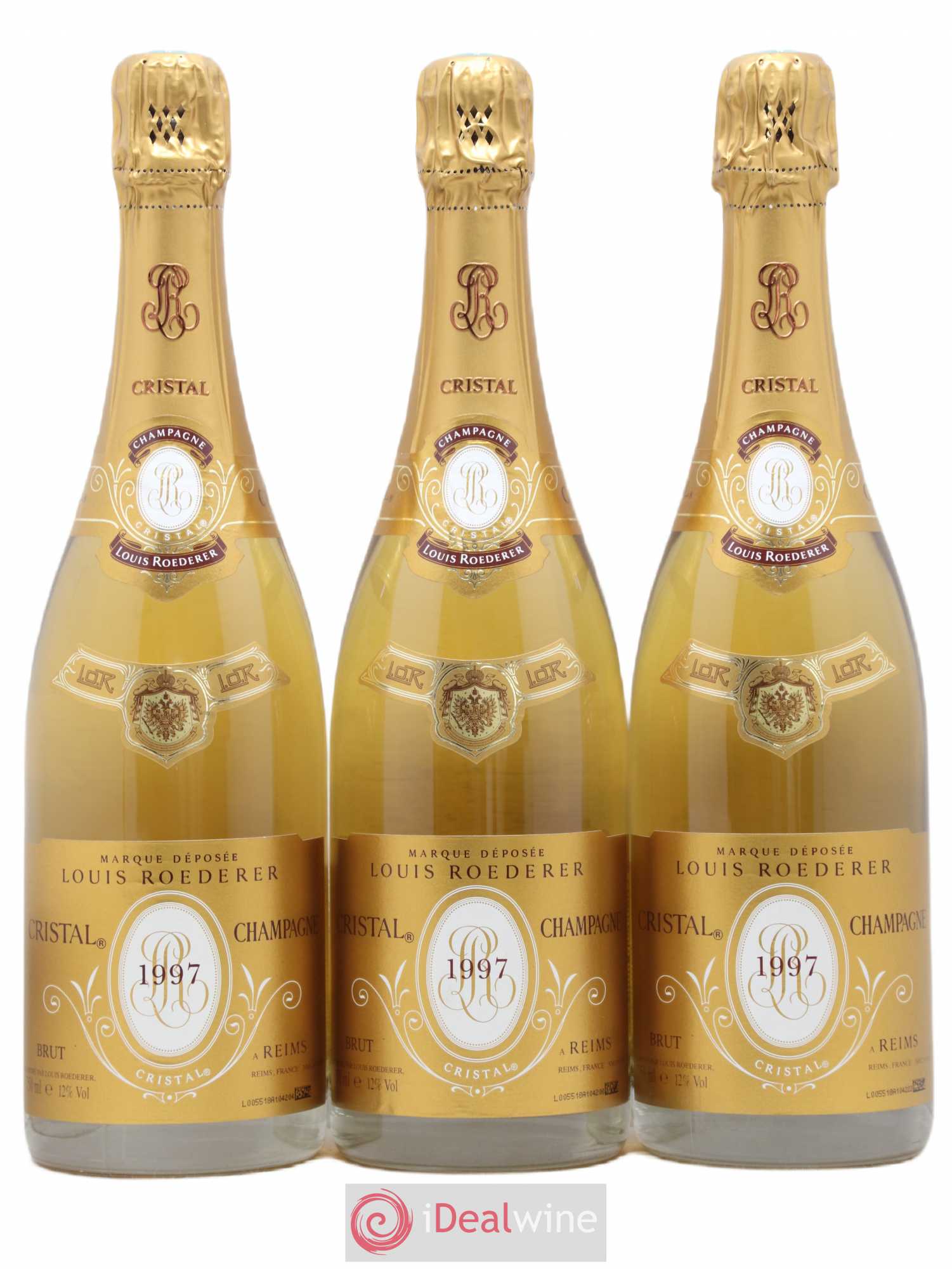 Cristal Louis Roederer 1997 - Lot de 3 bouteilles - 0