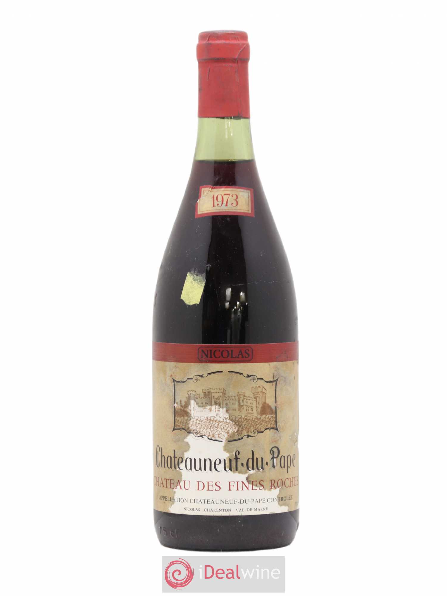 Châteauneuf-du-Pape Château des Fines Roches 1973 - Lot de 1 bouteille - 0
