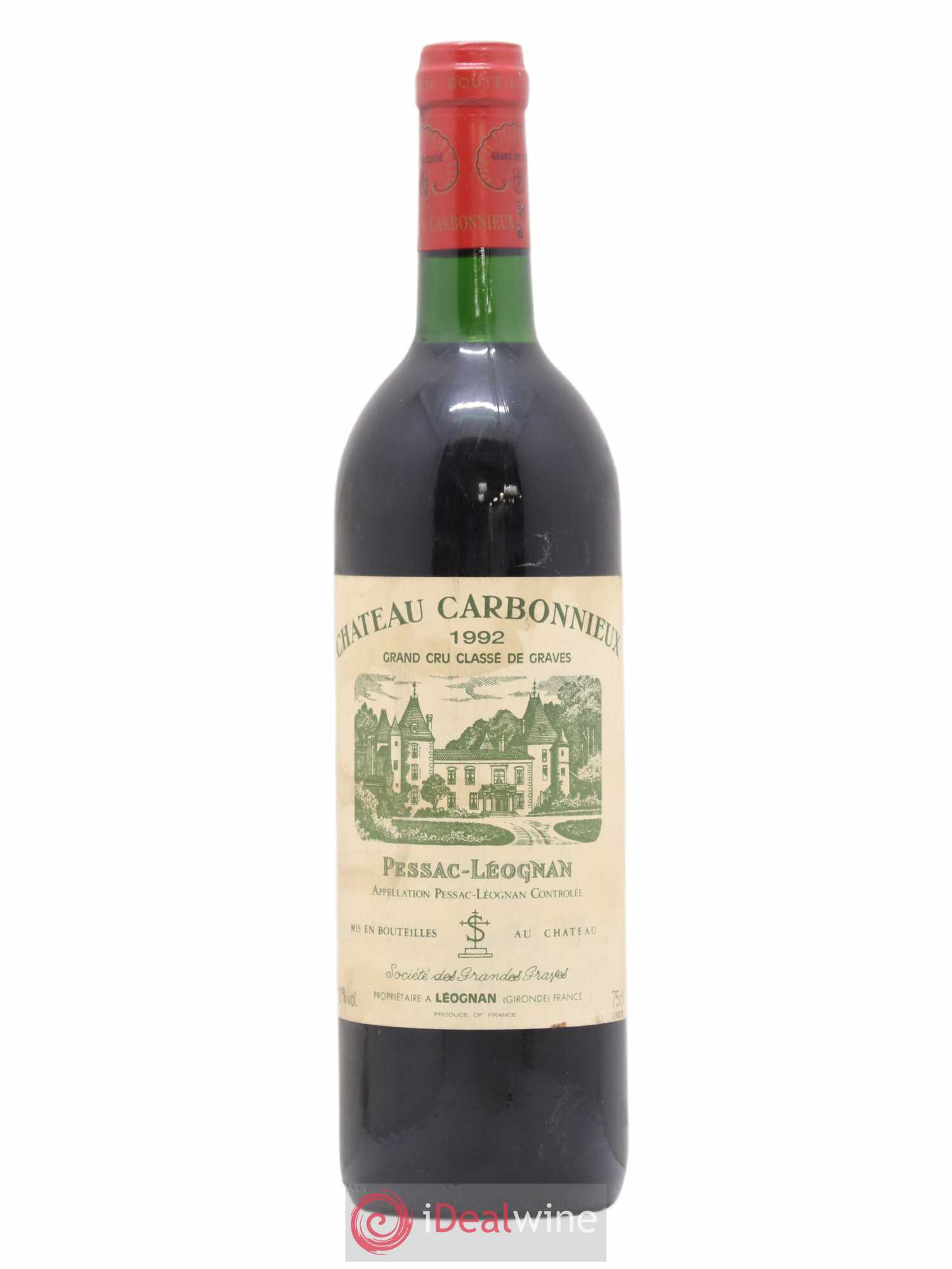 Château Carbonnieux Cru Classé de Graves 1992 - Lot de 1 bouteille - 0