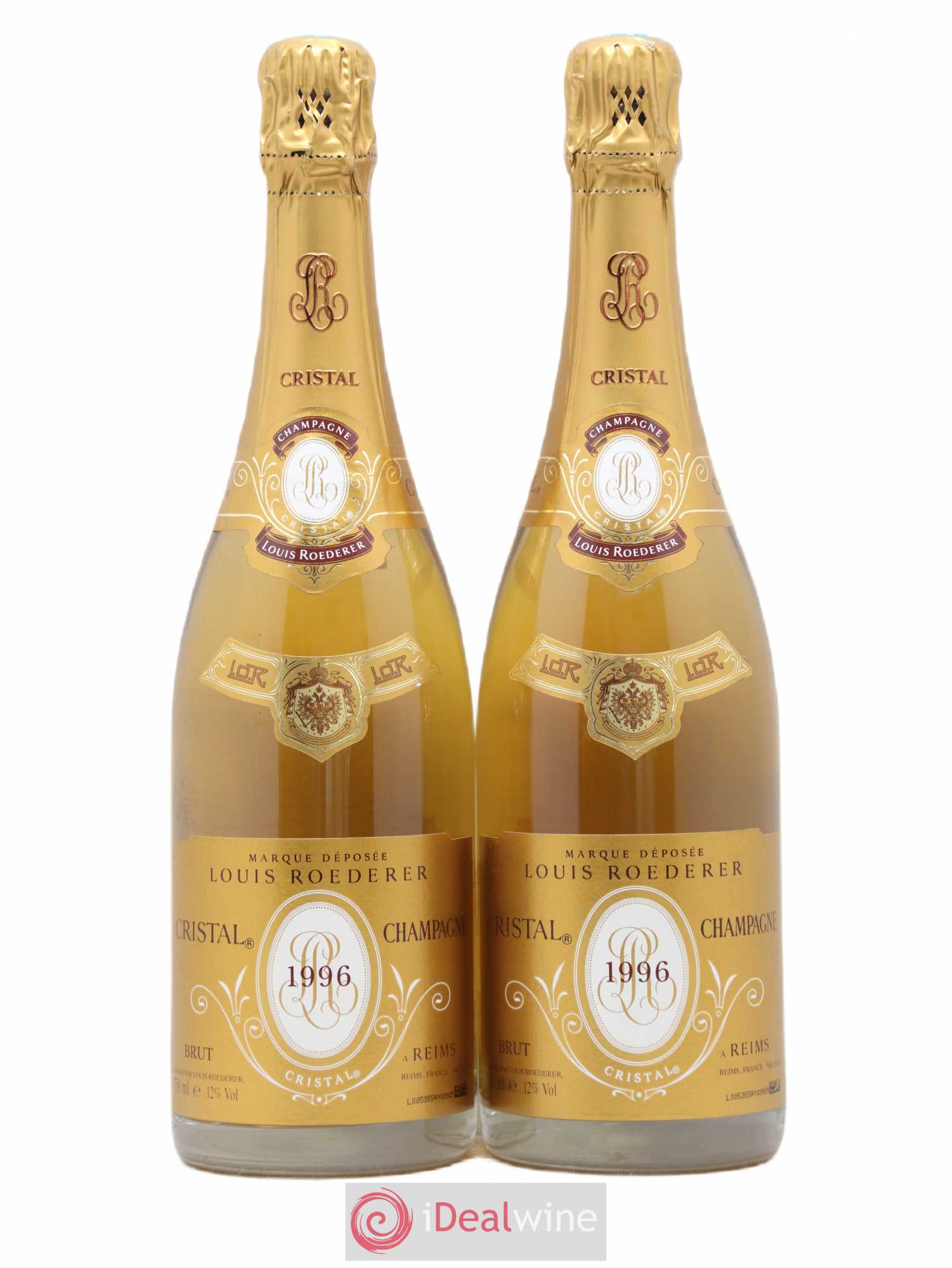 Cristal Louis Roederer 1996 - Lot de 2 bouteilles - 0