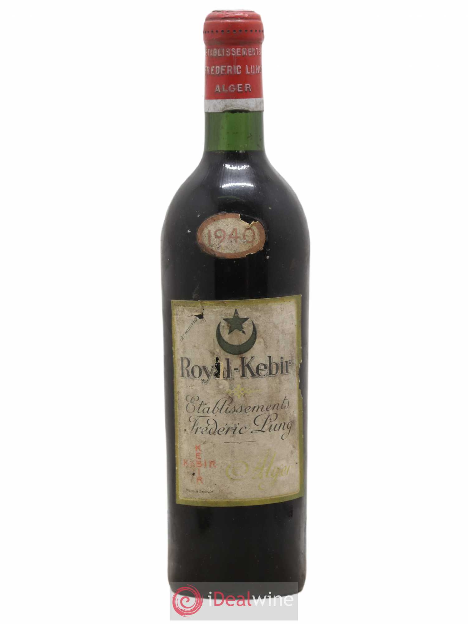 Vins Etrangers Alger Royal Kebir Frédéric Lung 1940 - Lot de 1 bouteille - 0