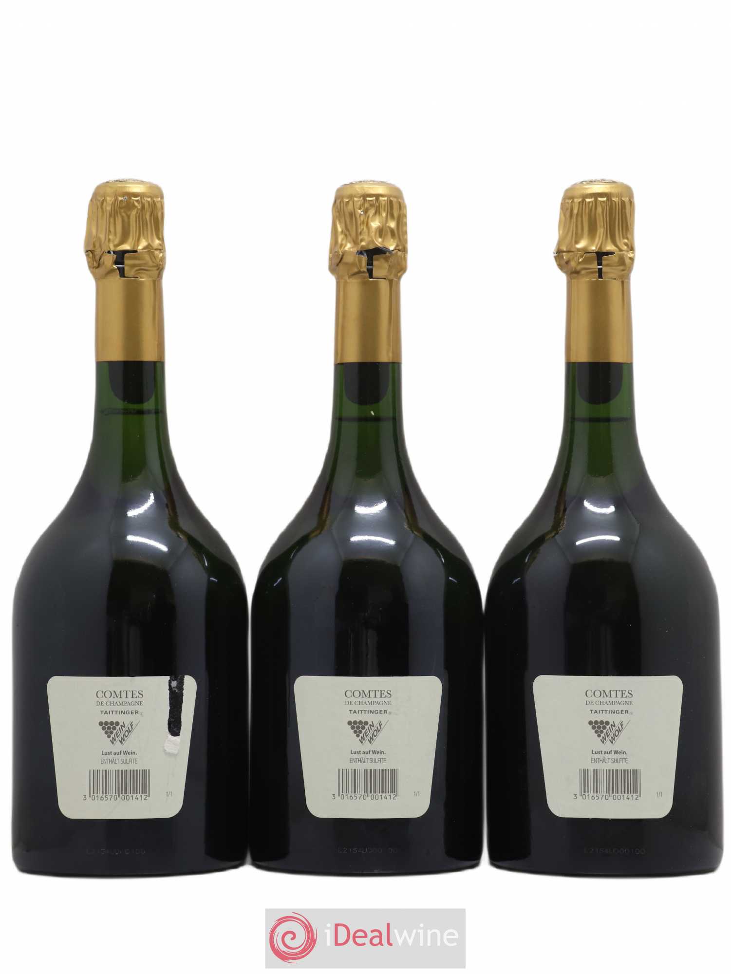 Comtes de Champagne Taittinger Brut 2002 - Lot de 3 bouteilles - 1