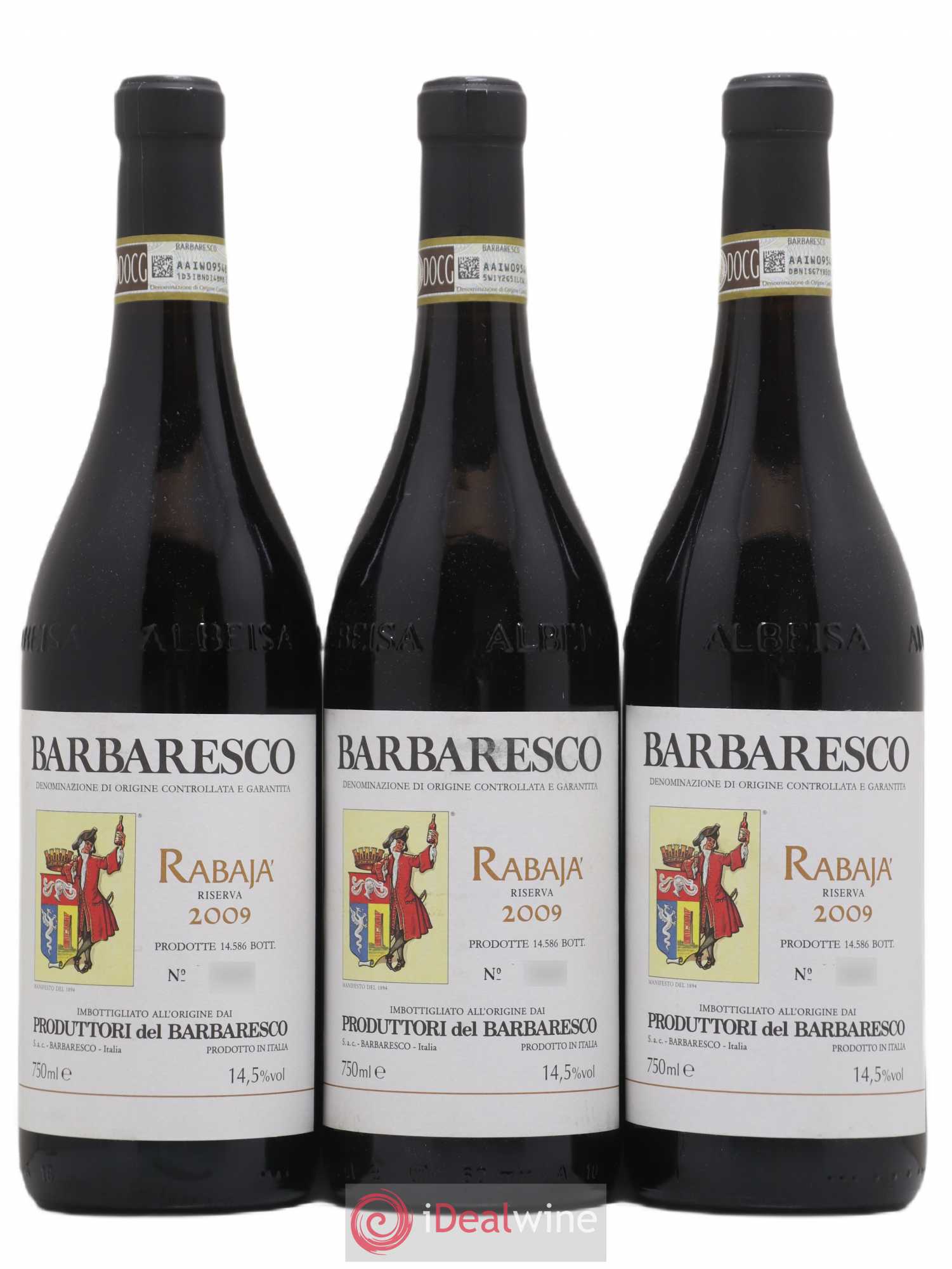 Barbaresco DOCG Rabaja Riserva Produttori Del Barbaresco 2009 - Lot of 3 bottles - 0
