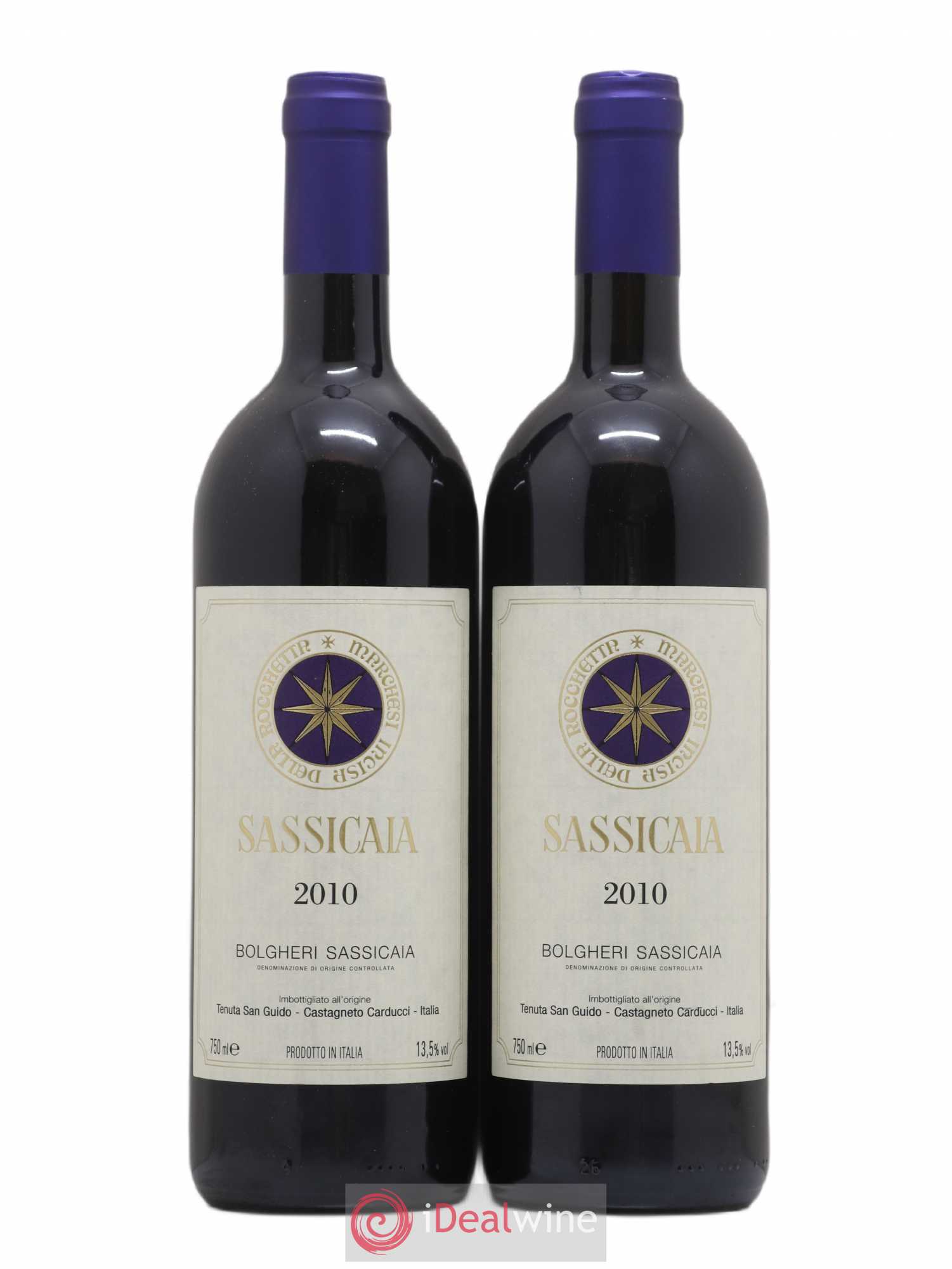Bolgheri DOC Sassicaia Tenuta San Guido 2010 - Lot de 2 bouteilles - 0