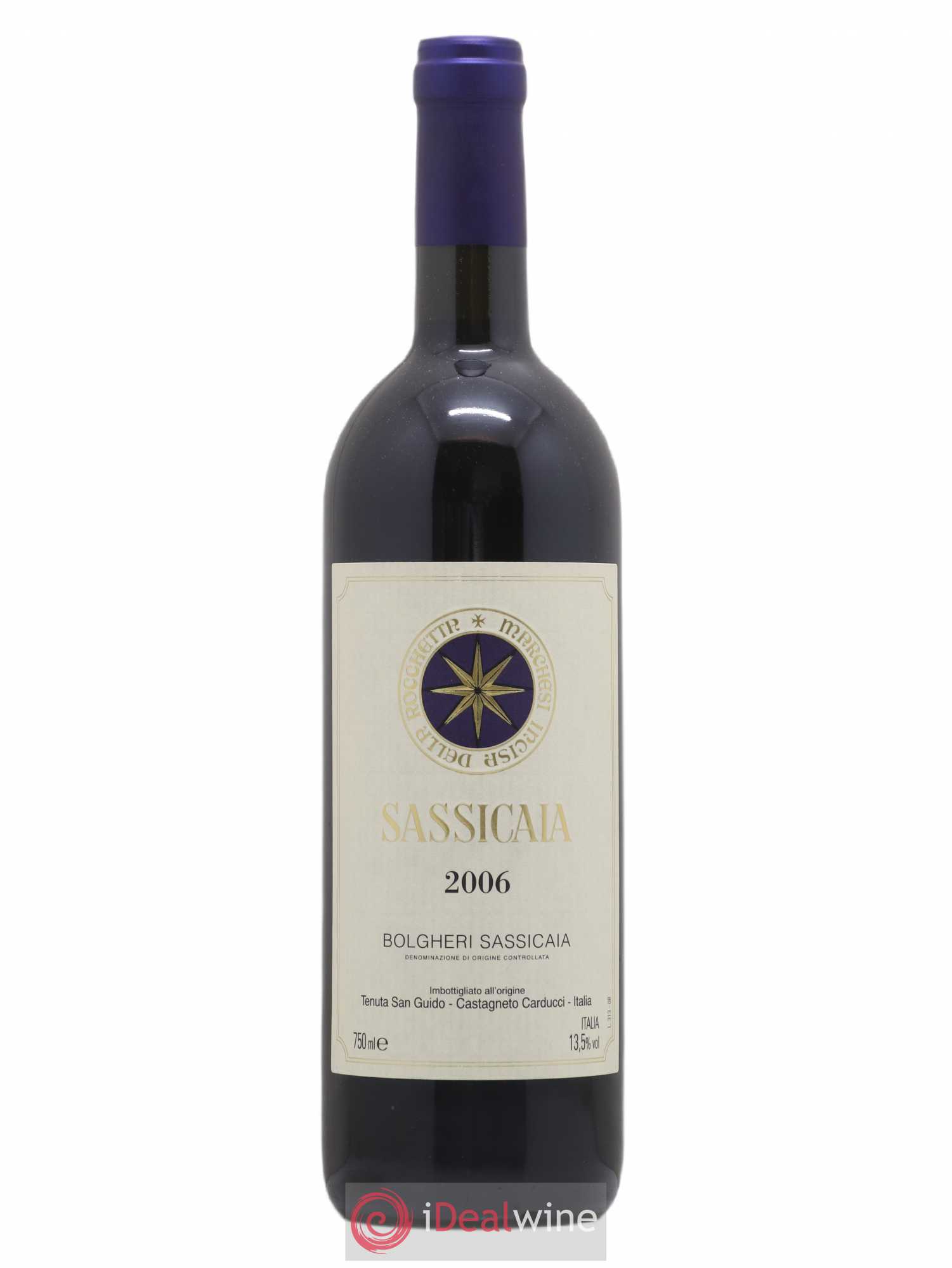 Bolgheri DOC Sassicaia Tenuta San Guido 2006 - Lot de 1 bouteille - 0