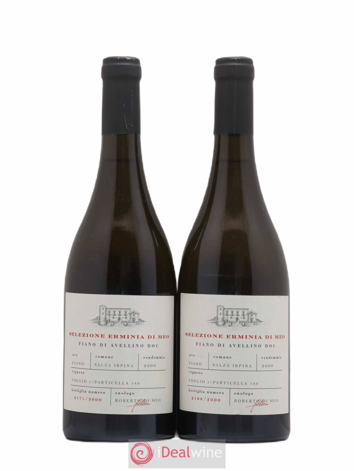 Italie DOC Fiano Di Avellino Selezione Ereminia Di Meo 2000 - Posten von 2 Flaschen - 0