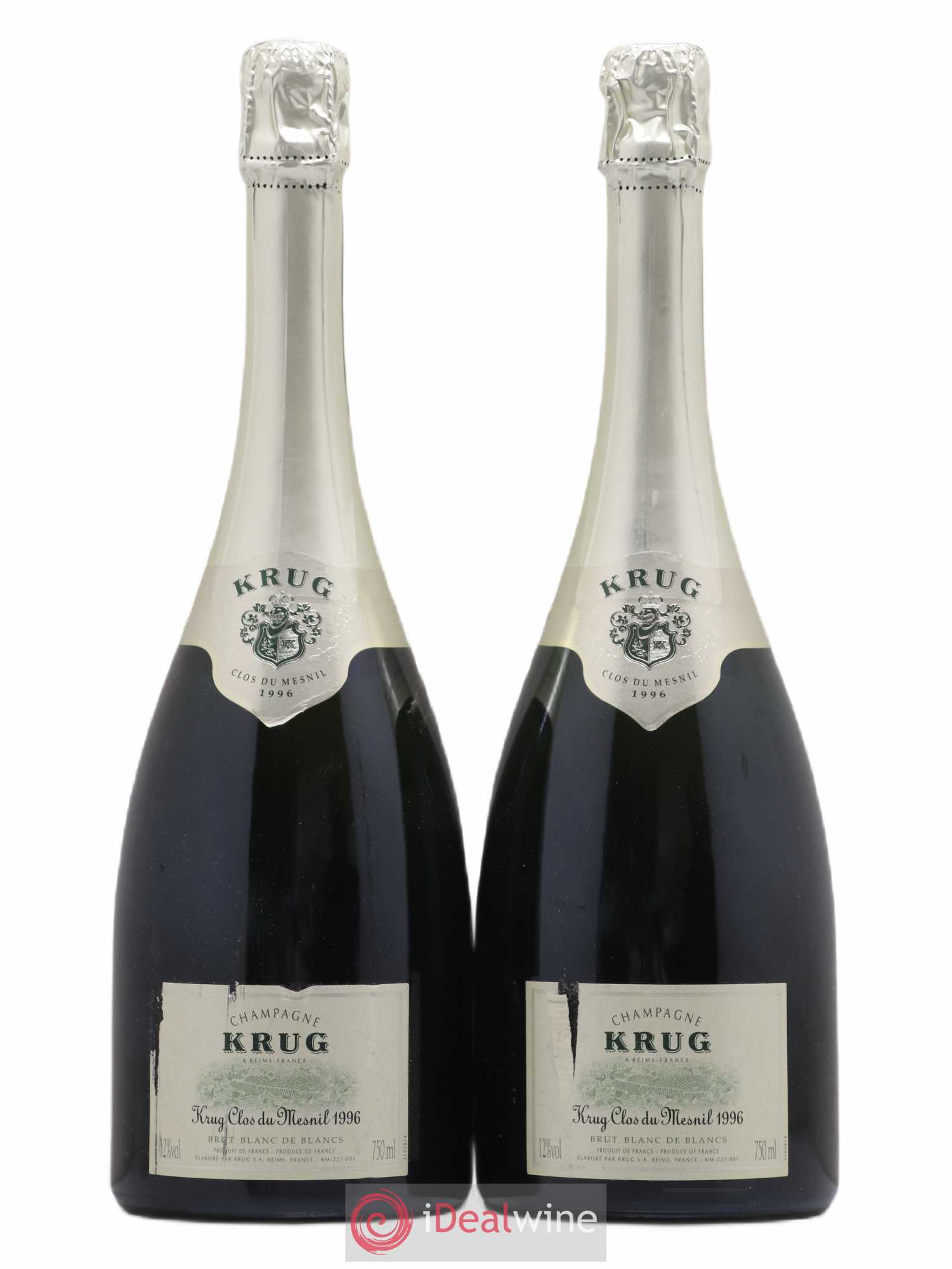 Clos du Mesnil Krug 1996 - Posten von 2 Flaschen - 0