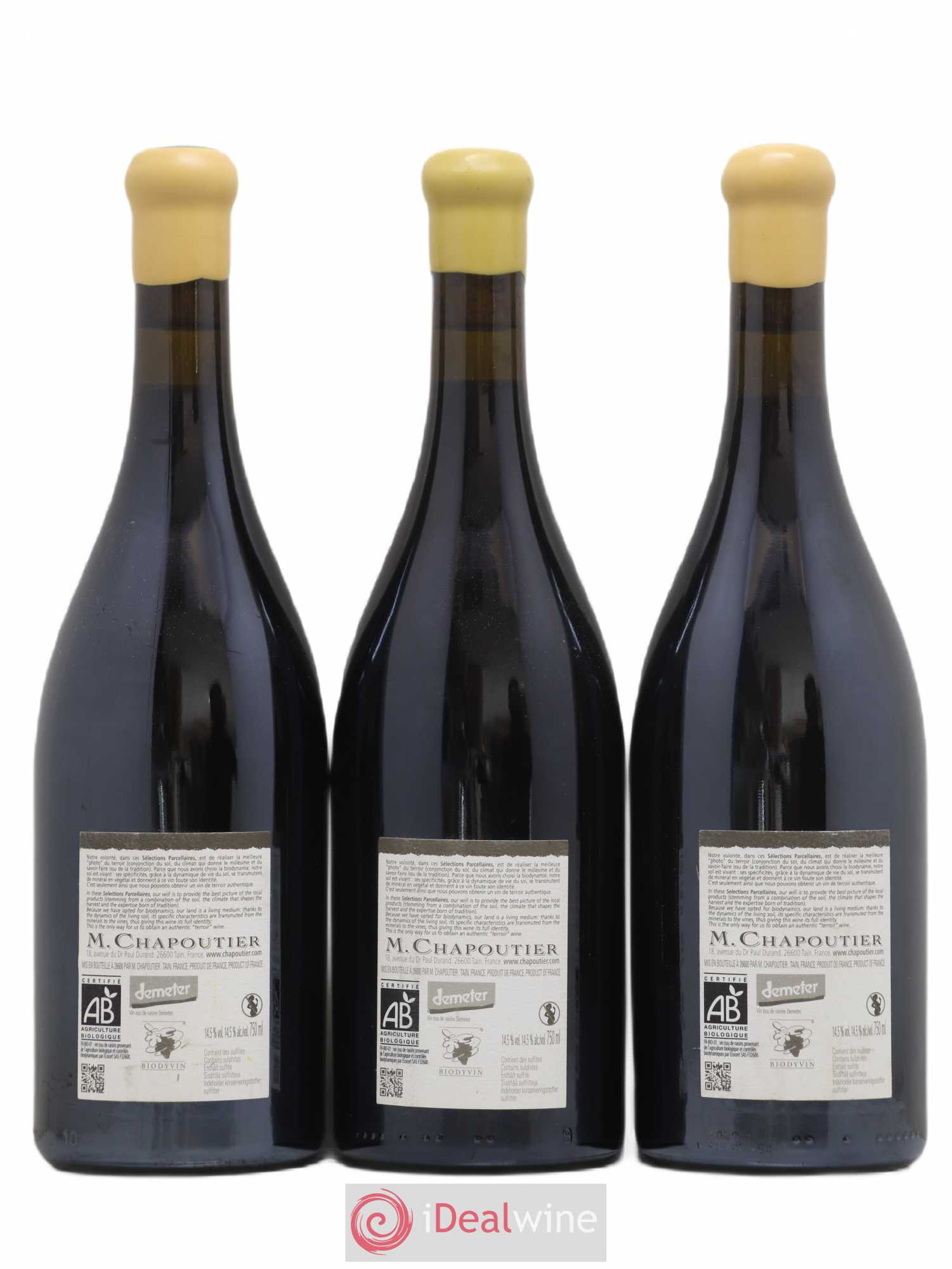 Hermitage Ermitage Le Pavillon Chapoutier 2009 - Lot de 3 bouteilles - 1
