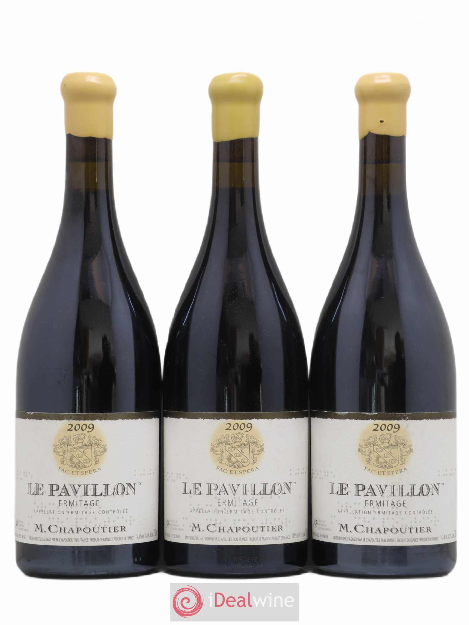 Hermitage Ermitage Le Pavillon Chapoutier 2009 - Lot de 3 bouteilles - 0