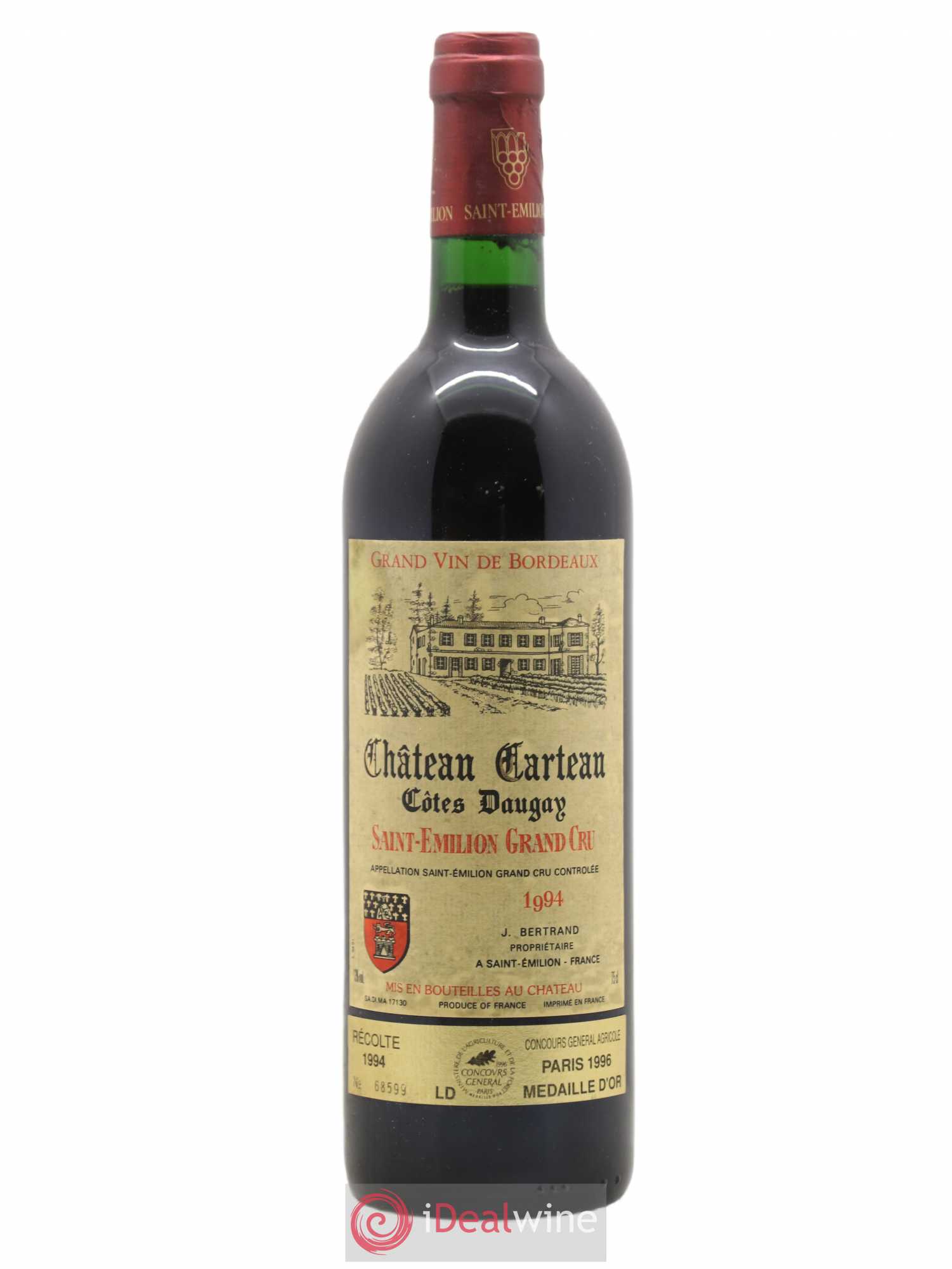 Saint-Émilion Grand Cru Carteau Côte Daugay 1994 - Posten von 1 Flasche - 0