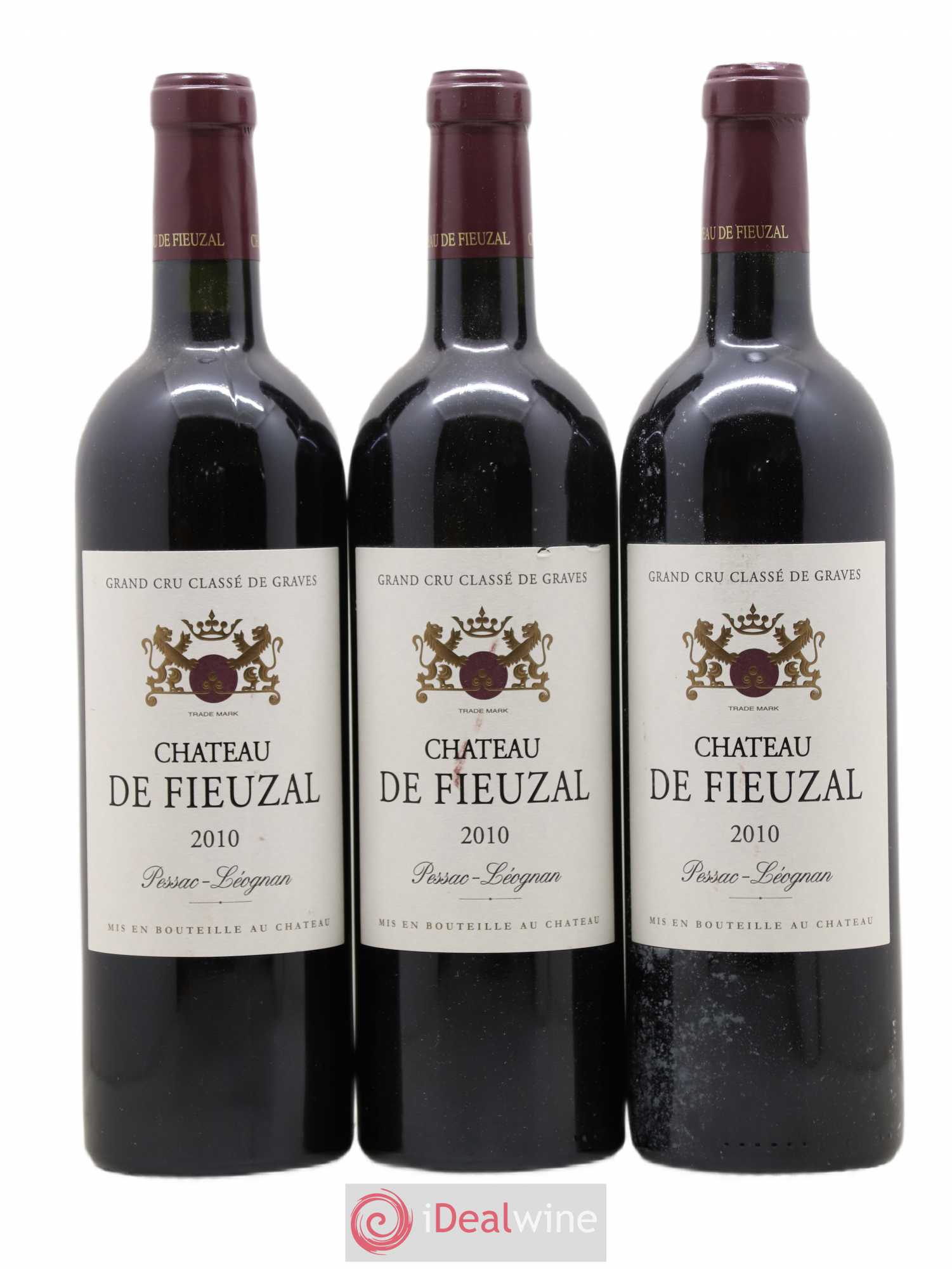 Château de Fieuzal Cru Classé de Graves 2010 - Lot de 3 bouteilles - 0