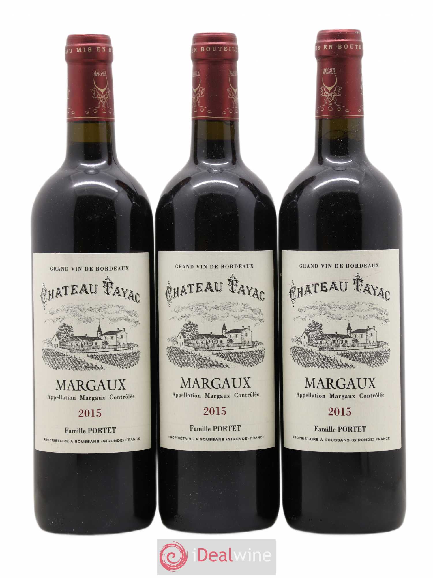 Château Tayac Cru Bourgeois 2015 - Lot de 3 bouteilles - 0