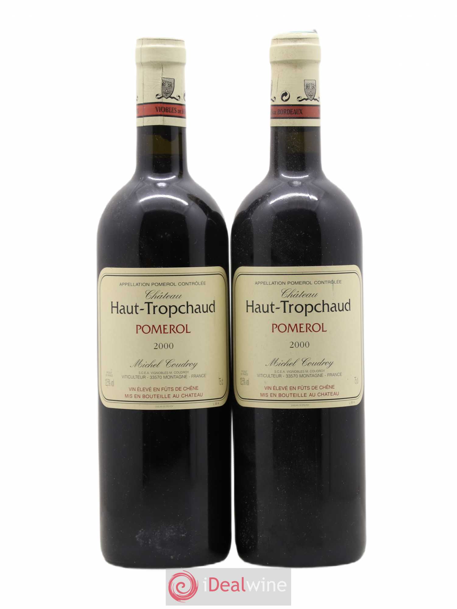 Château Haut Tropchaud 2000 - Lot de 2 bouteilles - 0