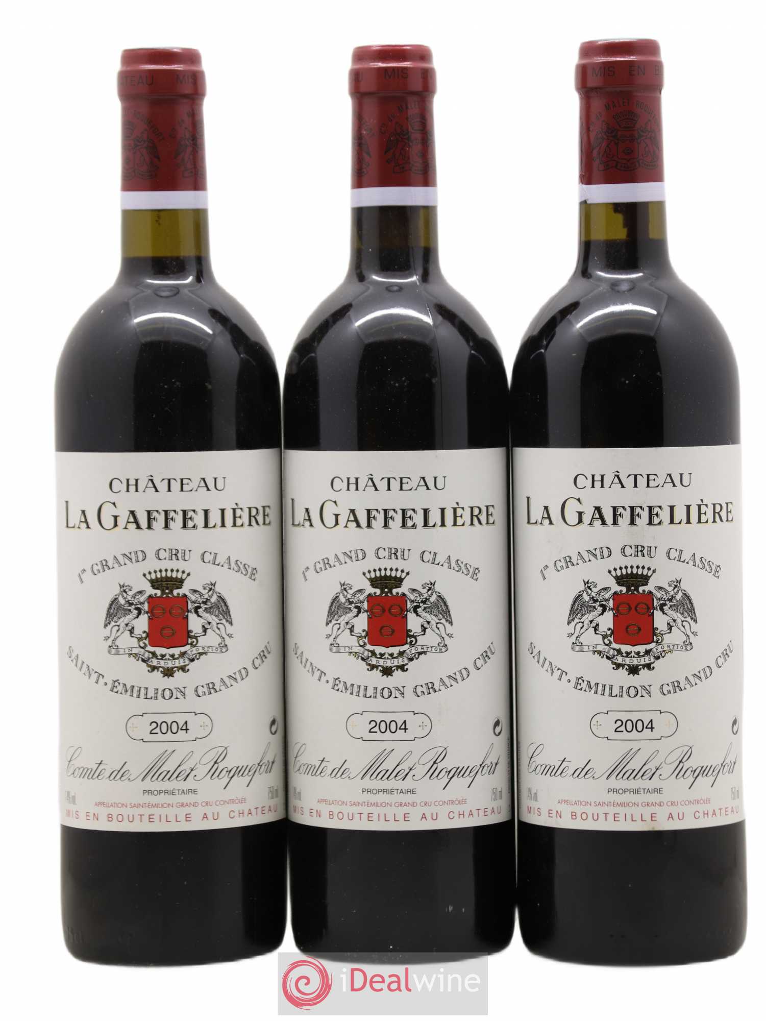 Château la Gaffelière 1er Grand Cru Classé B 2004 - Lot de 3 bouteilles - 0