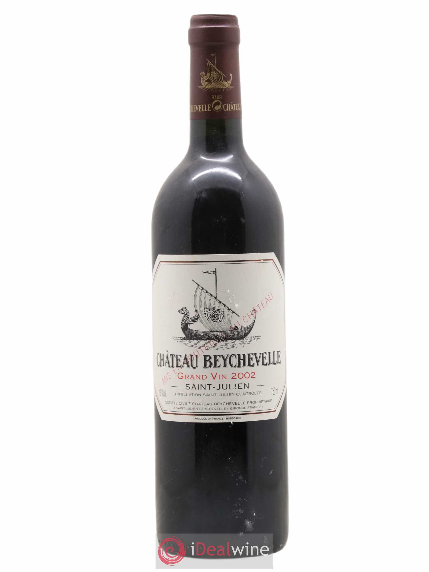 Château Beychevelle 4ème Grand Cru Classé 2002 - Lot de 1 bouteille - 0
