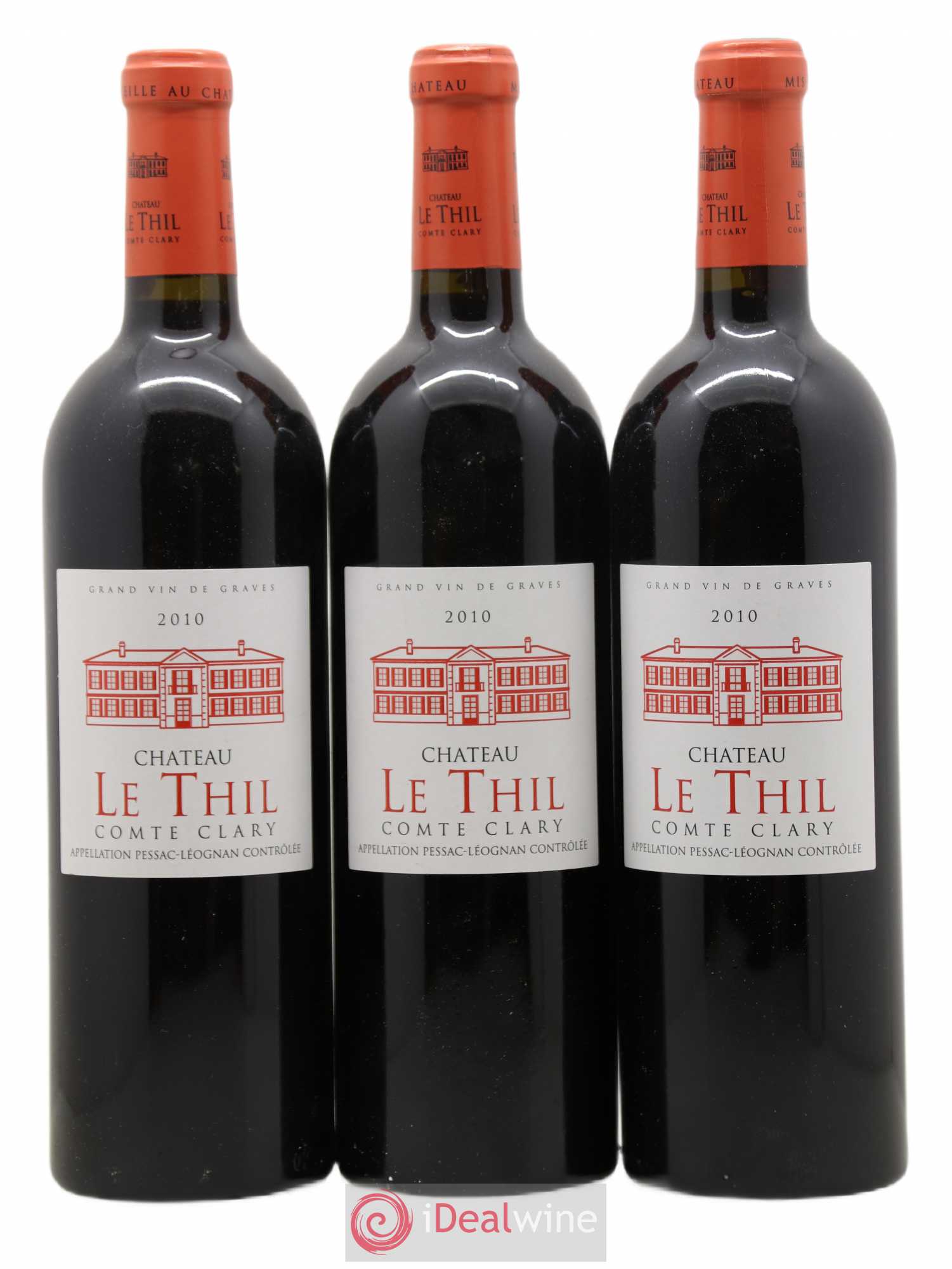 Château le Thil Comte Clary 2010 - Lot de 3 bouteilles - 0