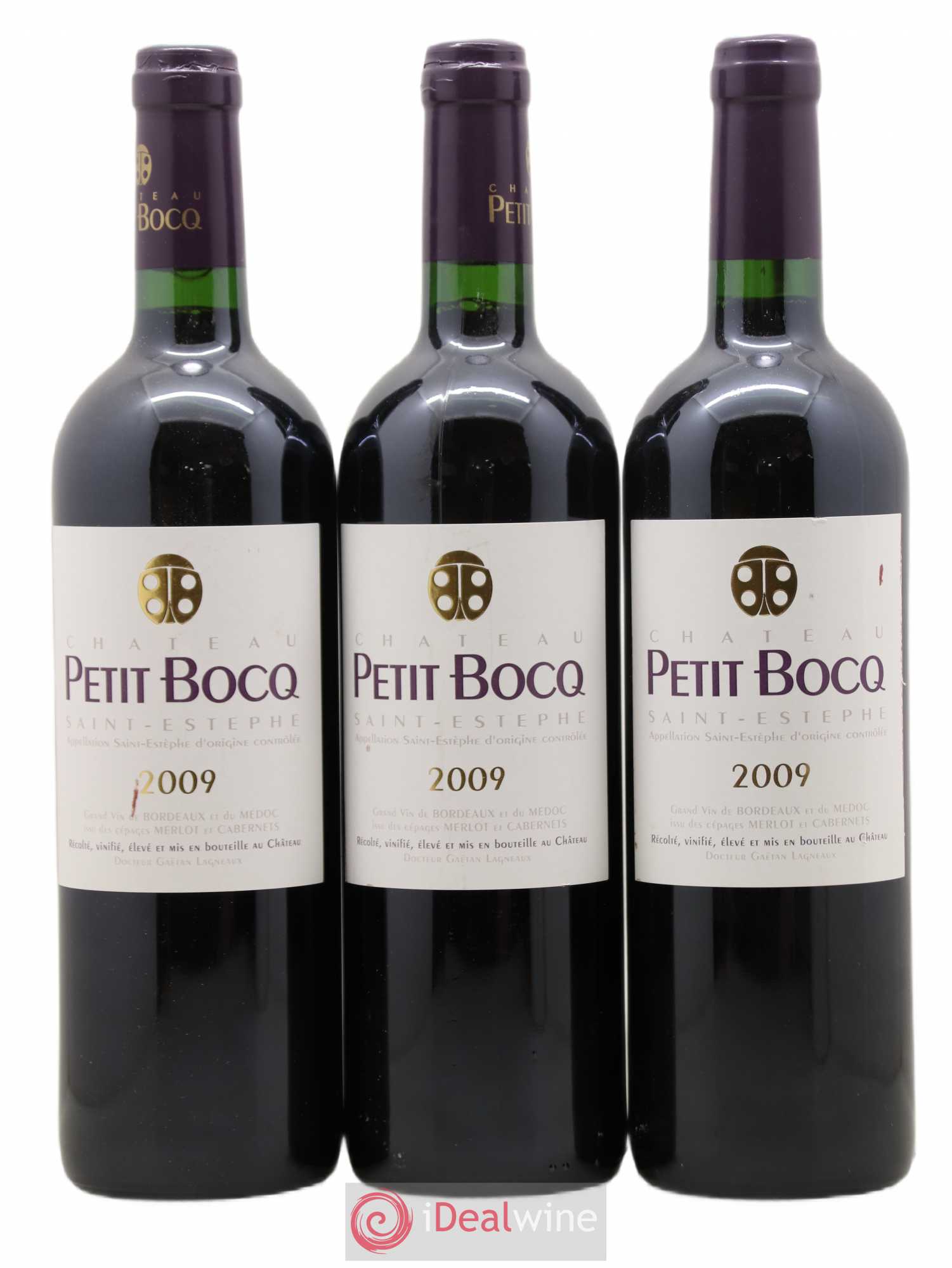 Château Petit Bocq Cru Bourgeois 2009 - Lot de 3 bouteilles - 0