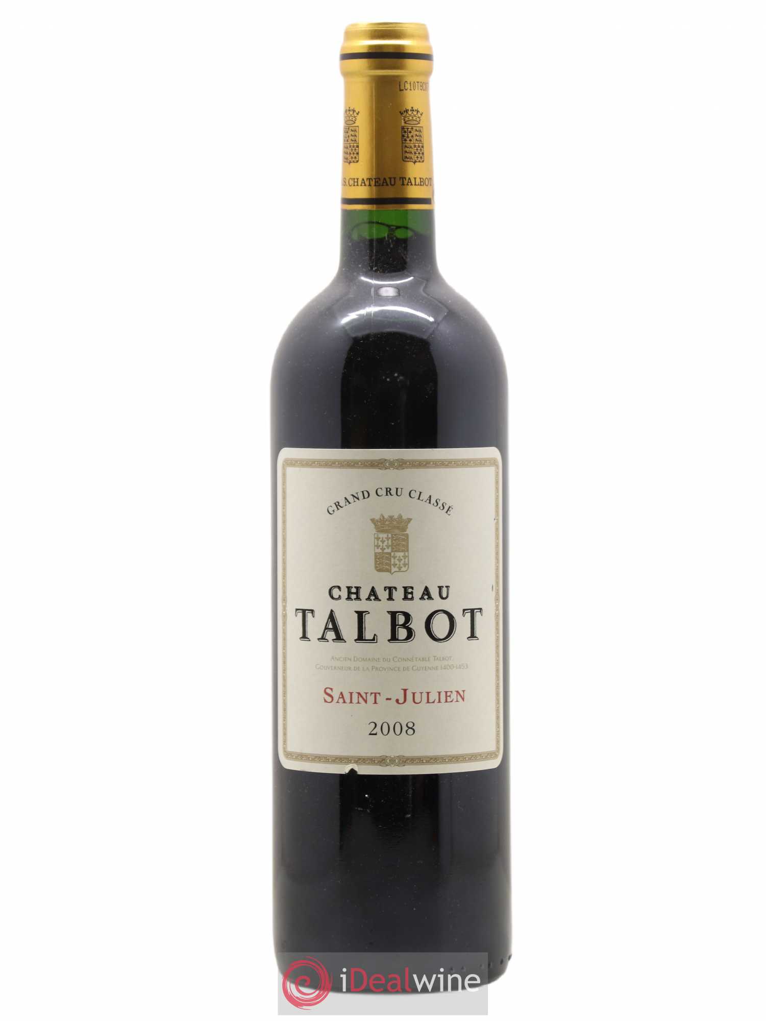 Château Talbot 4ème Grand Cru Classé 2008 - Lot de 1 bouteille - 0
