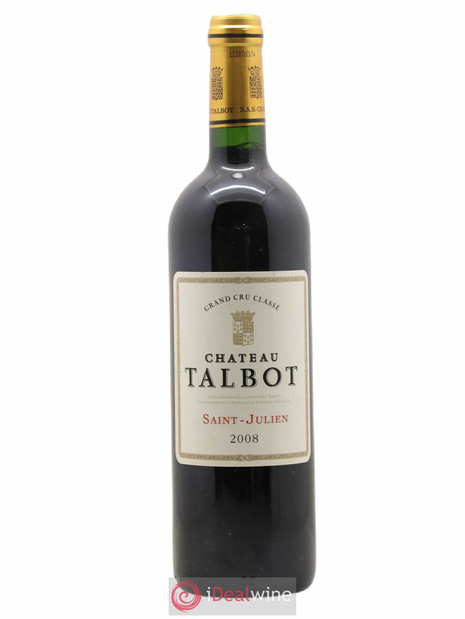 Château Talbot 4ème Grand Cru Classé 2008 - Lot de 1 bouteille - 0