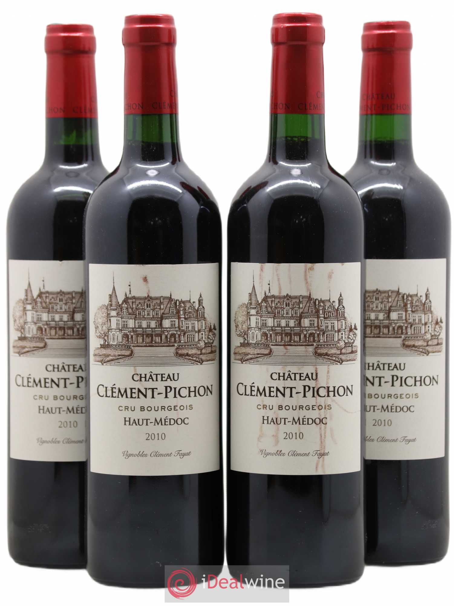 Château Clément-Pichon Cru Bourgeois 2010 - Lot de 4 bouteilles - 0