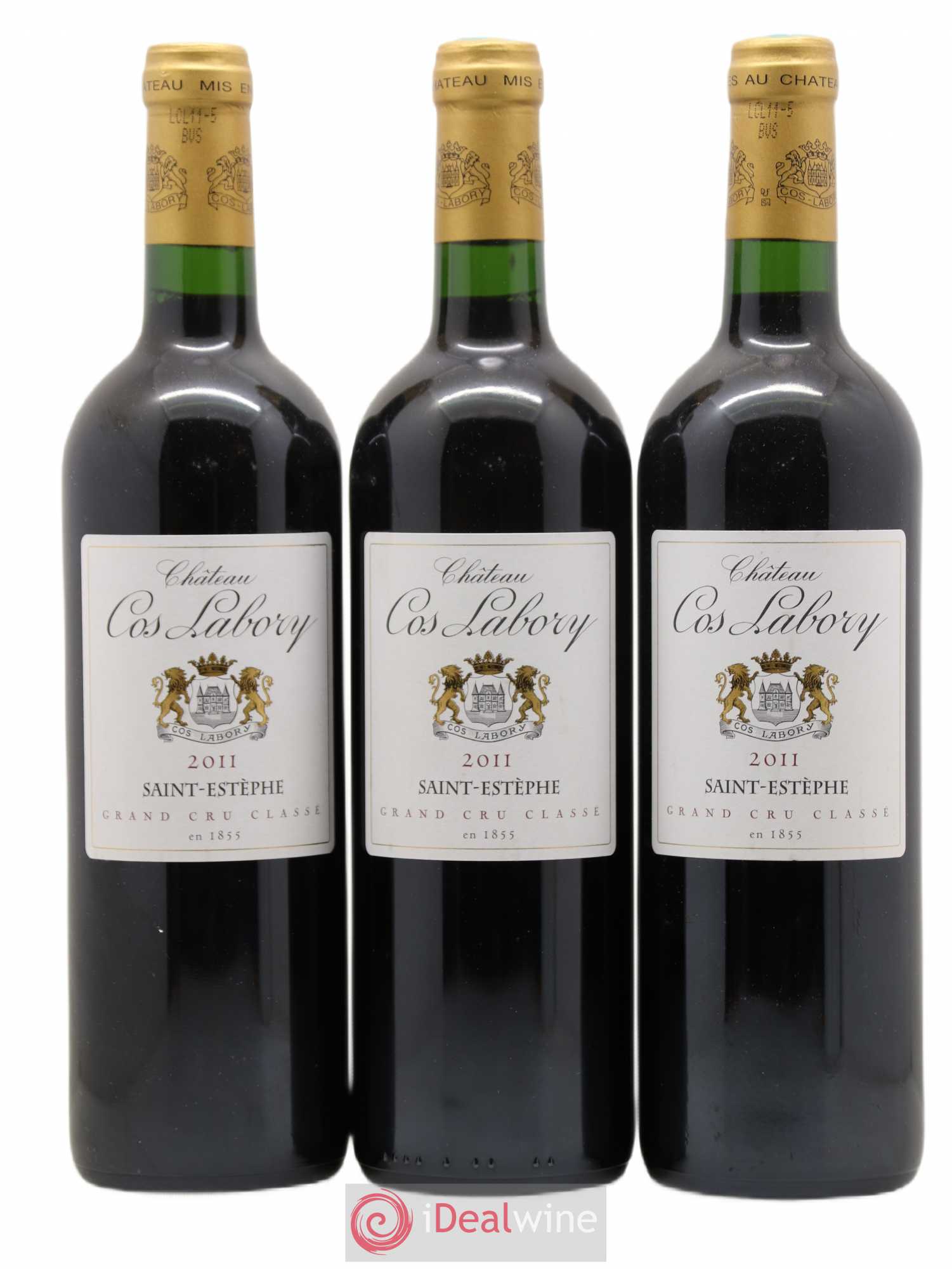 Château Cos Labory 5ème Grand Cru Classé 2011 - Lot de 3 bouteilles - 0