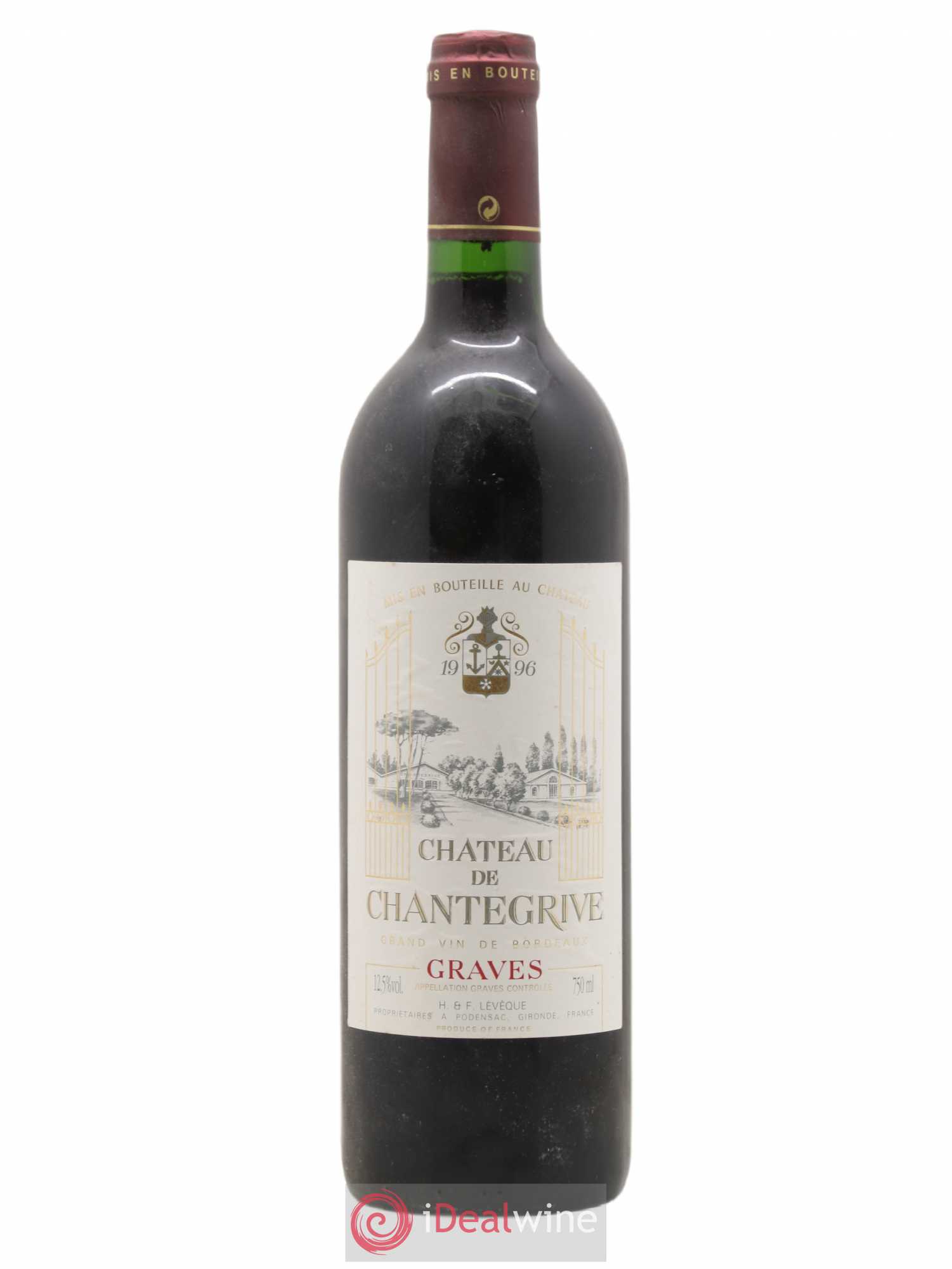 Château de Chantegrive 1996 - Lot de 1 bouteille - 0