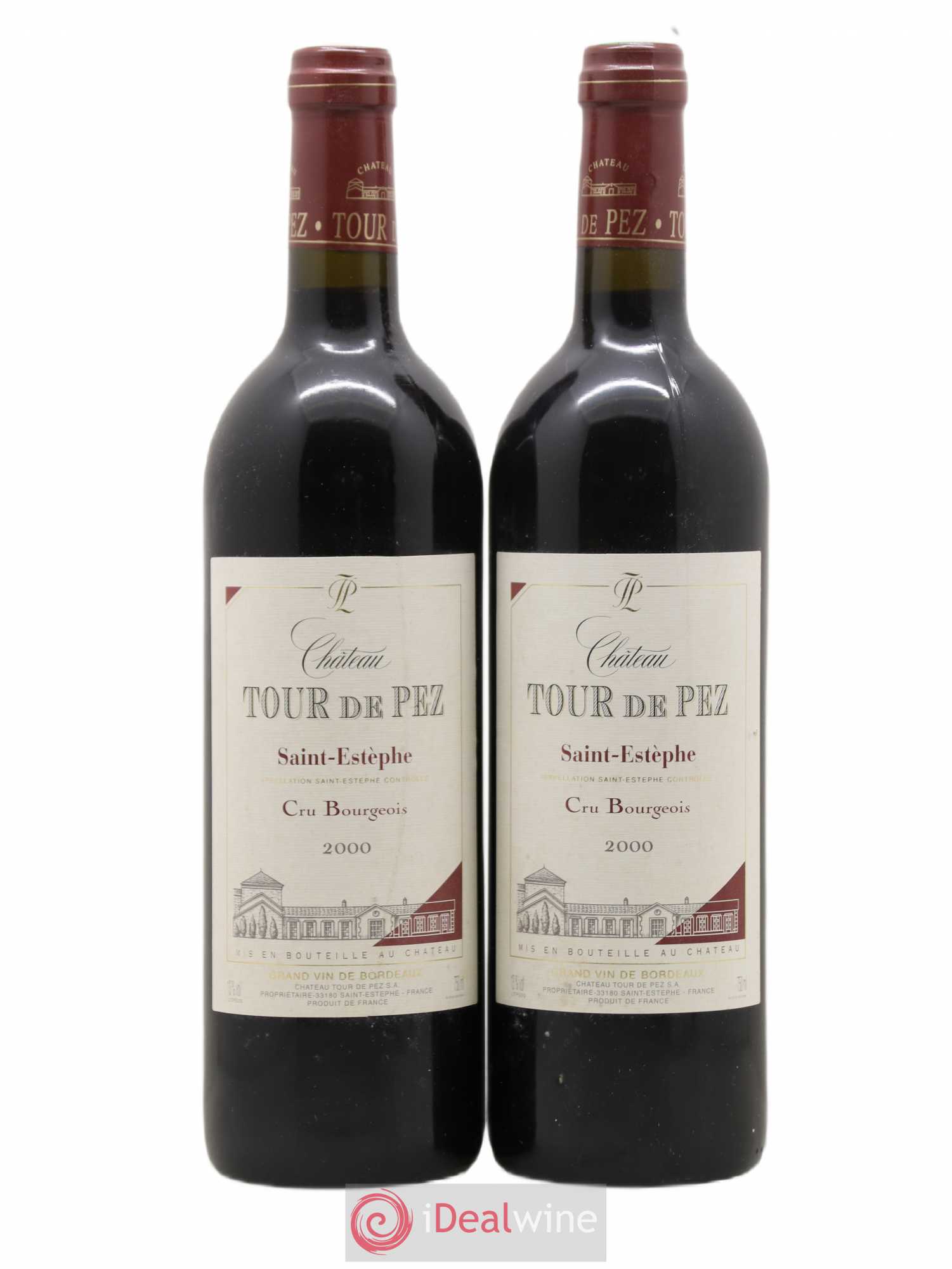 Château Tour de Pez Cru Bourgeois 2000 - Lot de 2 bouteilles - 0