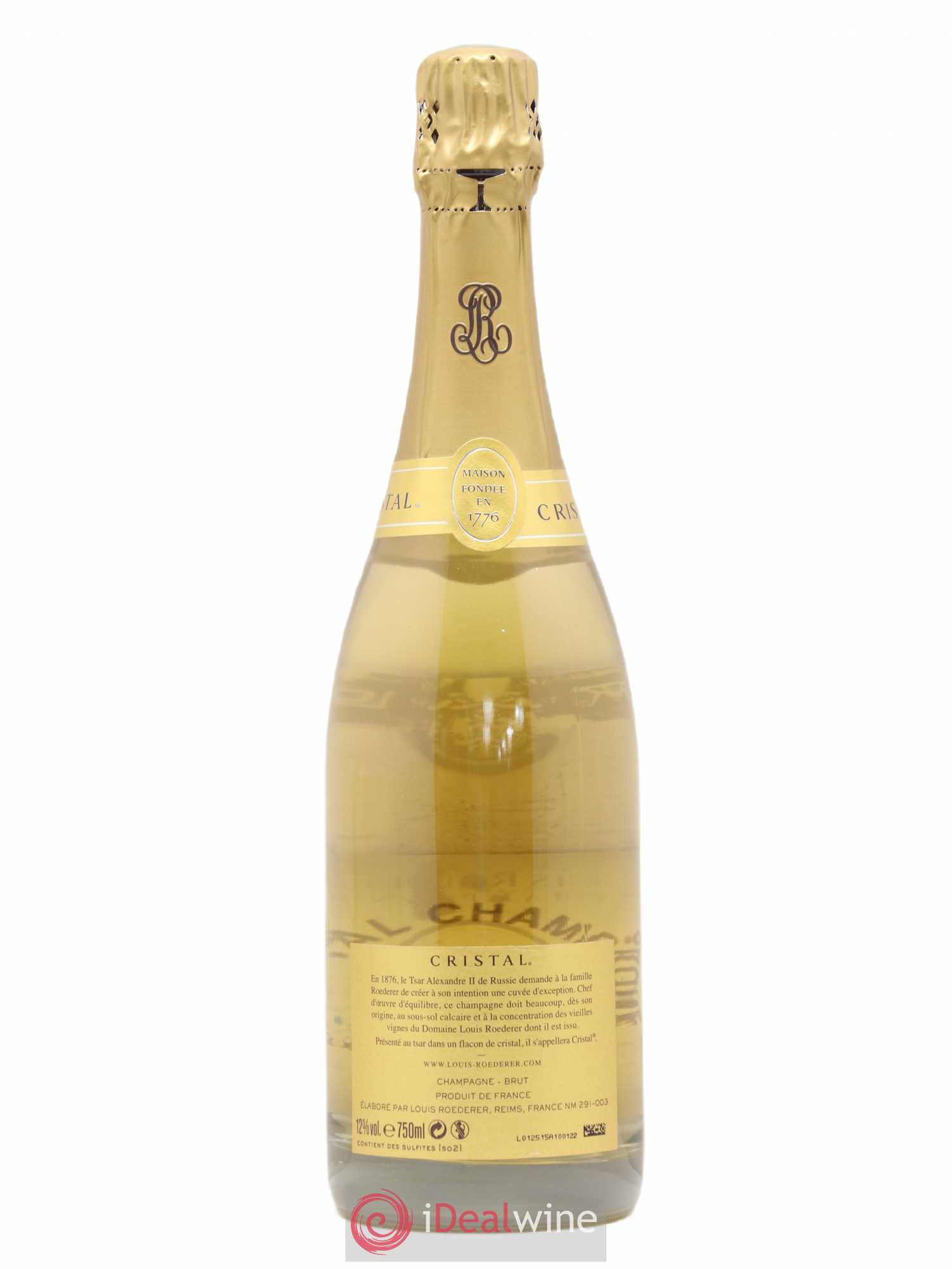 Cristal Louis Roederer 2008 - Lot de 1 bouteille - 1