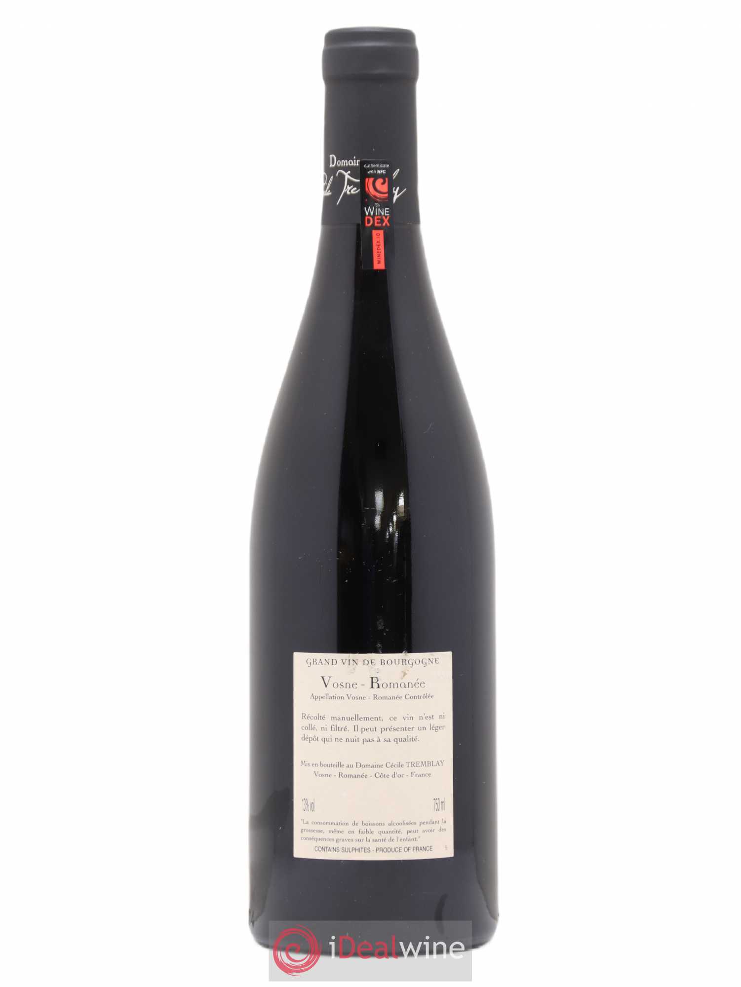 Vosne-Romanée Vieilles Vignes Cécile Tremblay 2010 - Lot de 1 bouteille - 1