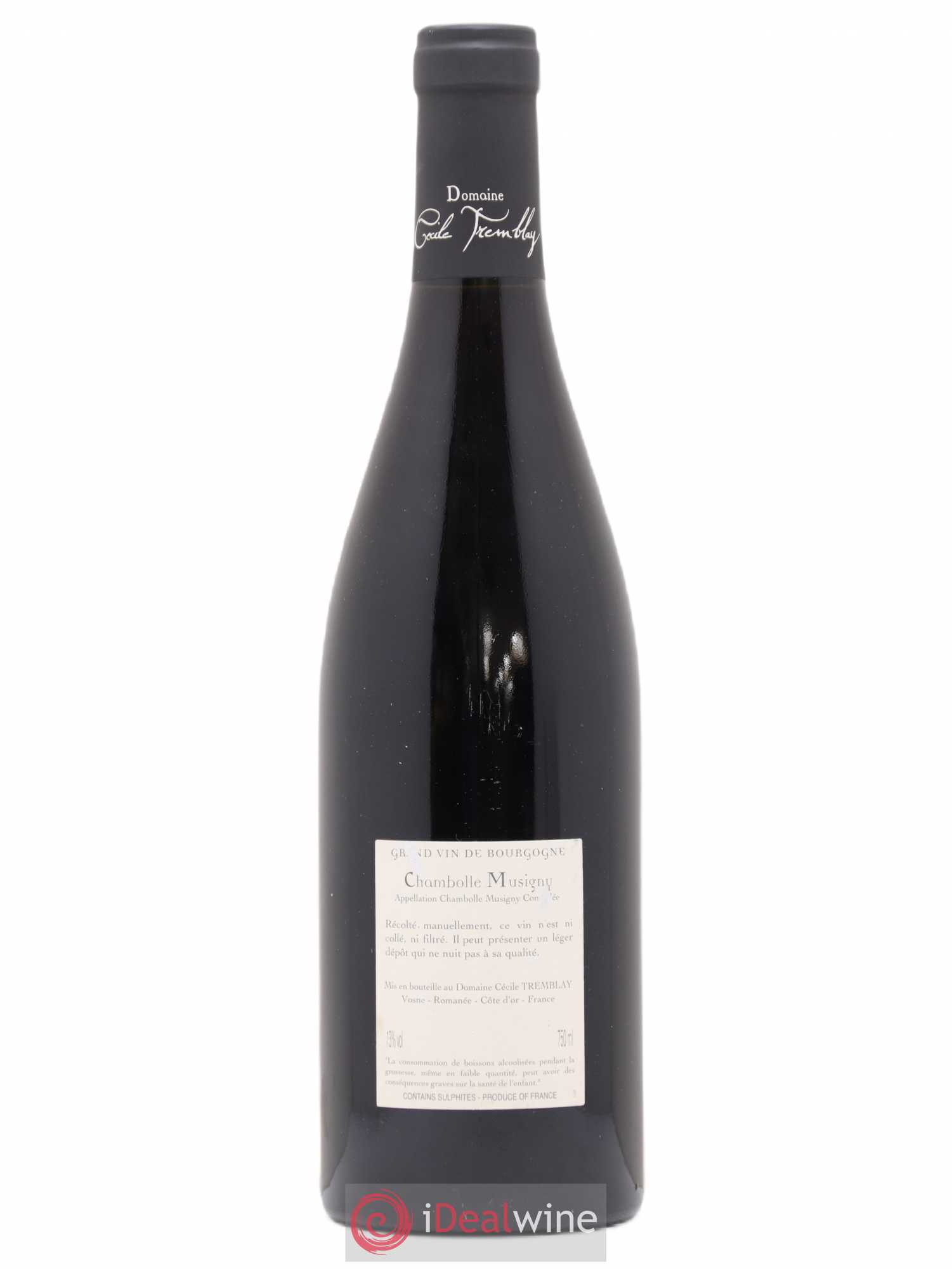 Chambolle-Musigny Les Cabottes Cécile Tremblay 2010 - Lot de 1 bouteille - 1