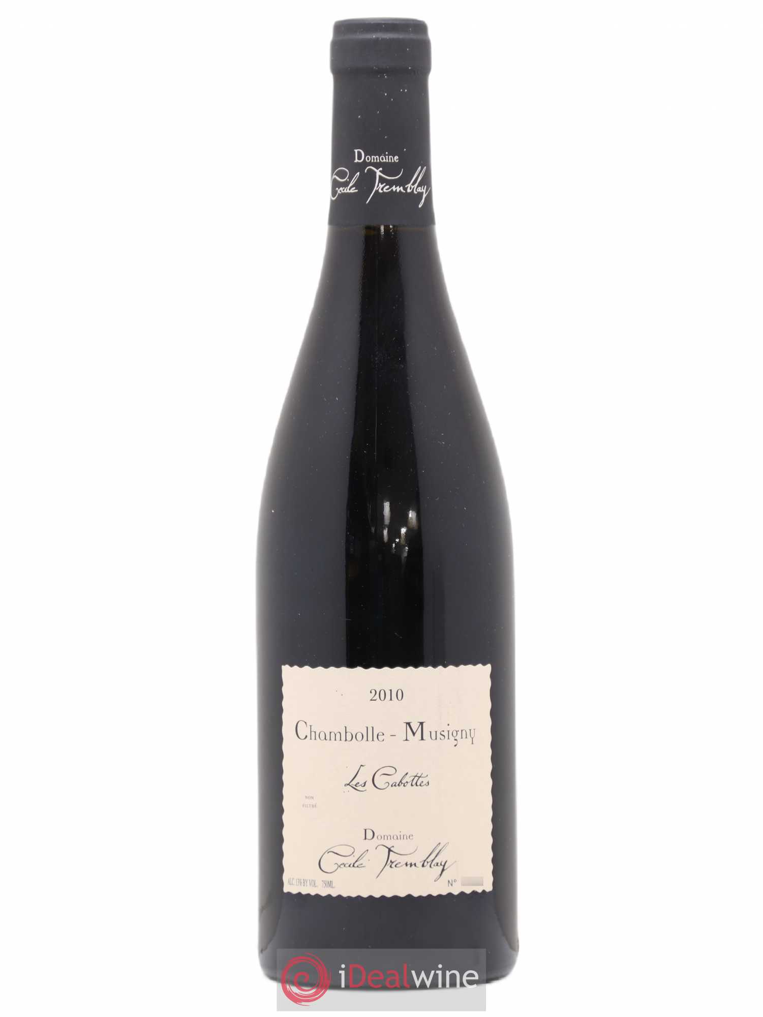 Chambolle-Musigny Les Cabottes Cécile Tremblay 2010 - Lot de 1 bouteille - 0